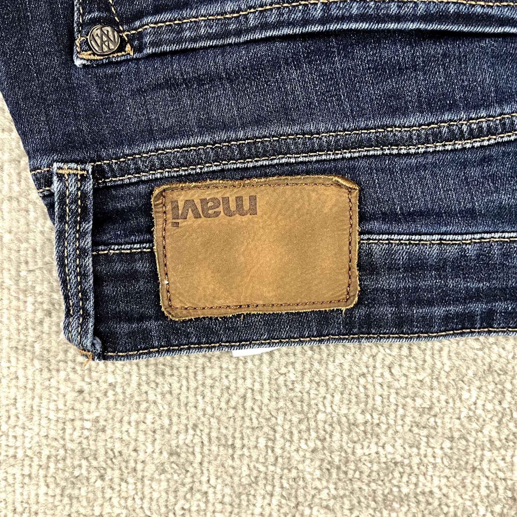 Vintage MAVI Jeans Mens 32 x 30 Marcus Slim Straight Leg Dark Blue Denim Stretch Casual Jeans Size US 32 / EU 48 - 3 Thumbnail