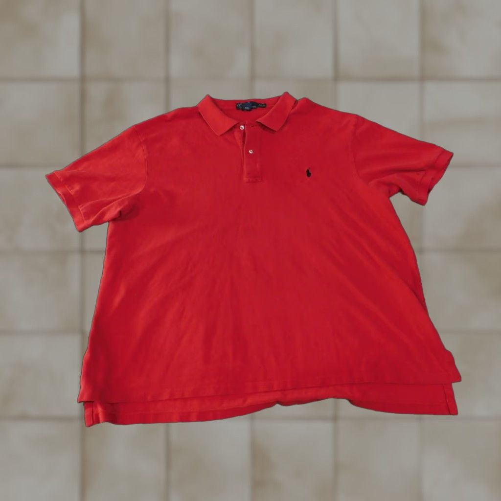 Polo Ralph Lauren Polo Ralph Lauren Polo Shirt Mens 3XB Red Cotton Classic Pony Embroidered Golf Big & Tall Boys? (Note: ensure concise) Size US XXL / EU 58 / 5 - 1 Thumbnail