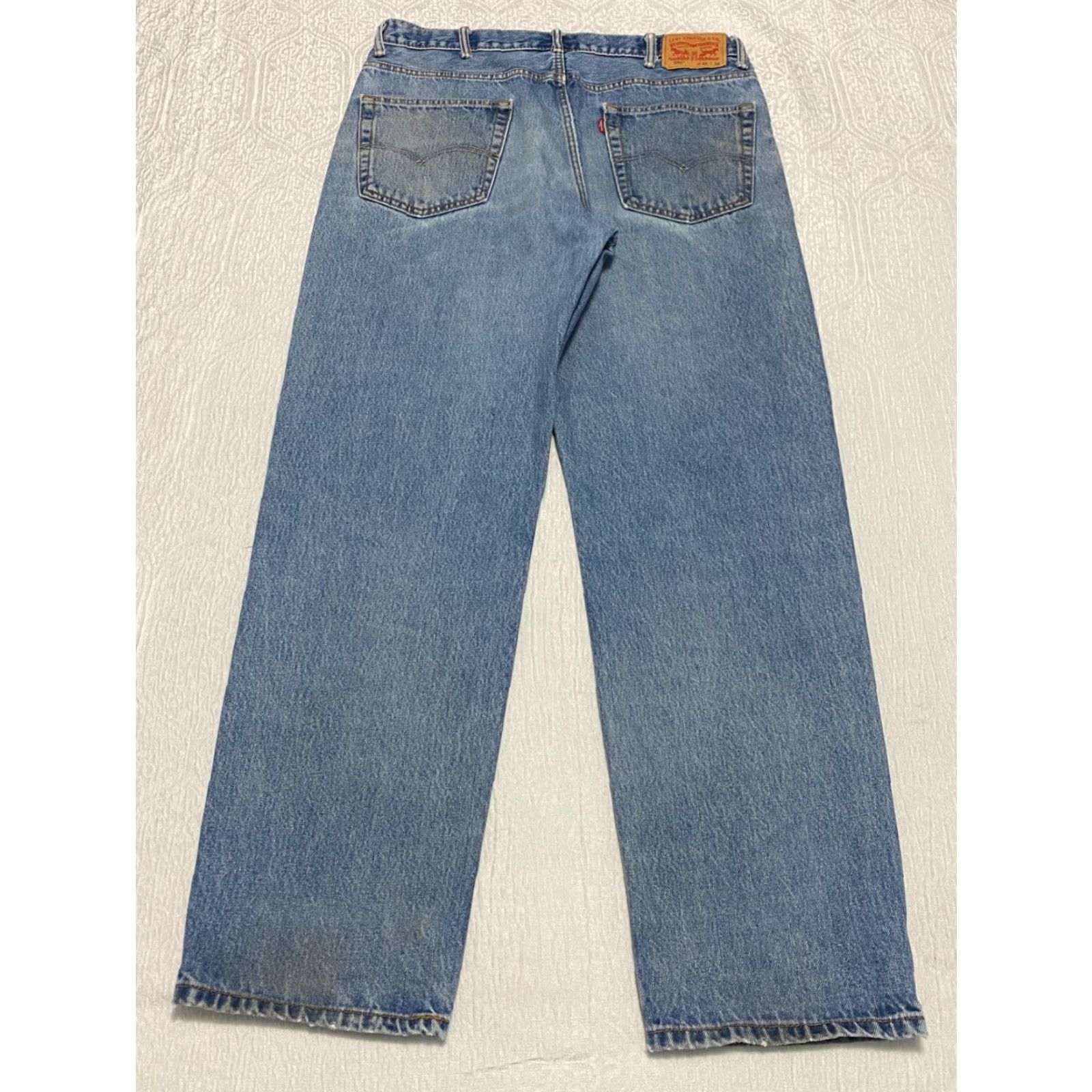 Levi's Levi's 550 Relaxed Fit Jeans Mens 38×34 Blue Denim 5-Pocket 100% Cotton Casual Straight Style Size US 38 / EU 54 - 3 Thumbnail