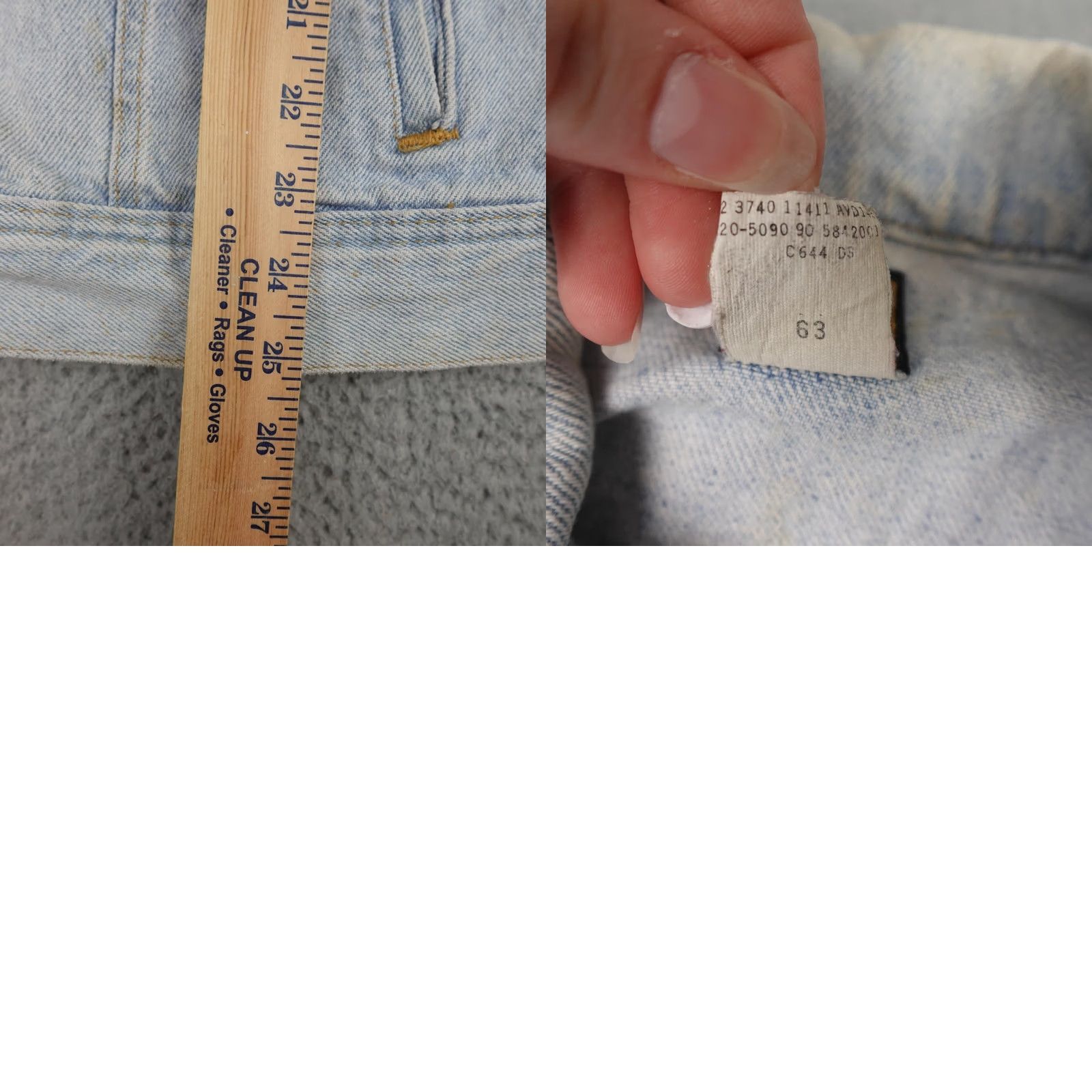 Lee VINTAGE Lee Jacket Mens Large Blue Denim Trucker Made In USA PATD-153438 70s 80s Size US L / EU 52-54 / 3 - 11 Thumbnail
