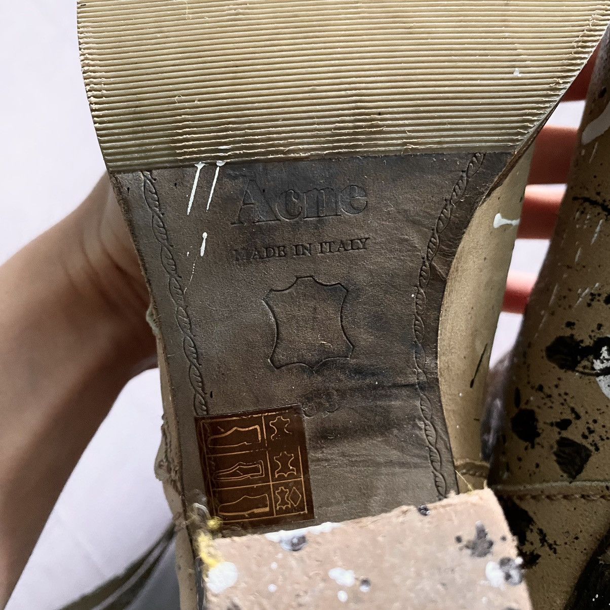Acne Studios Vintage Acne Studios Painted Boots Maison Margiela Vibe Size US 9 / IT 39 - 10 Thumbnail