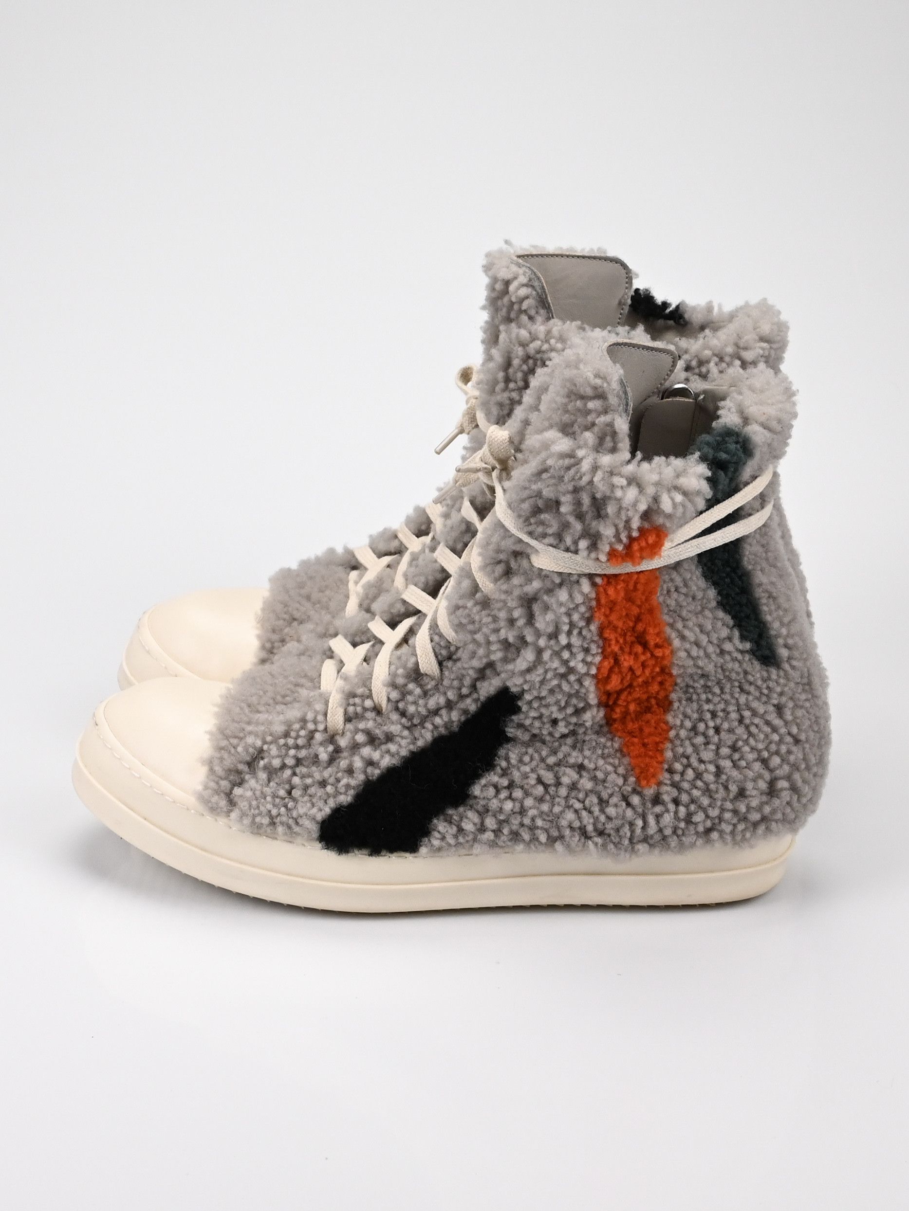 Rick Owens Shearling Zebra Ramones Size US 11 / EU 44 - 4 Thumbnail