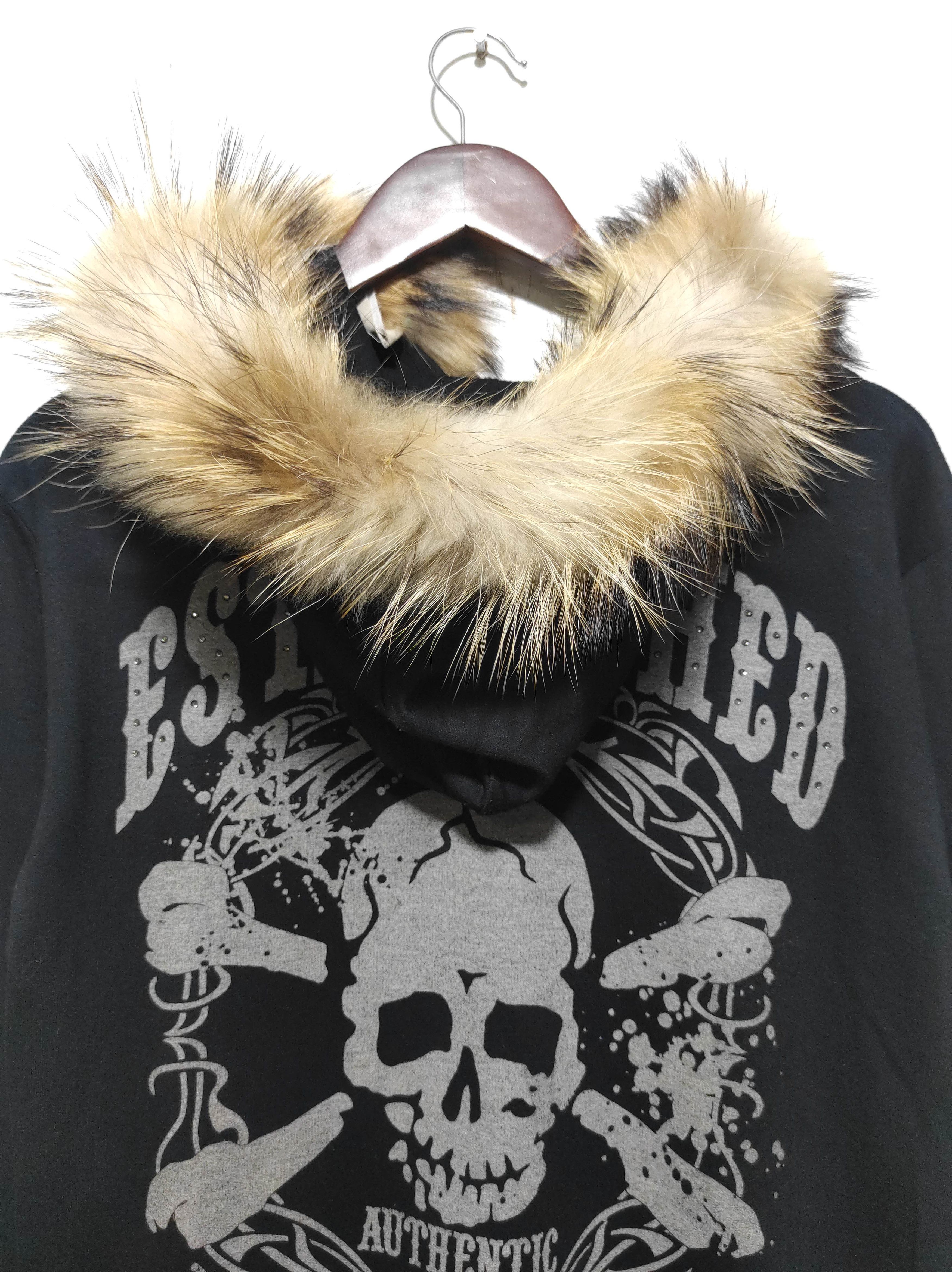 Blue Strive Skull Fur Hoodie IfSixWasNine LGB style