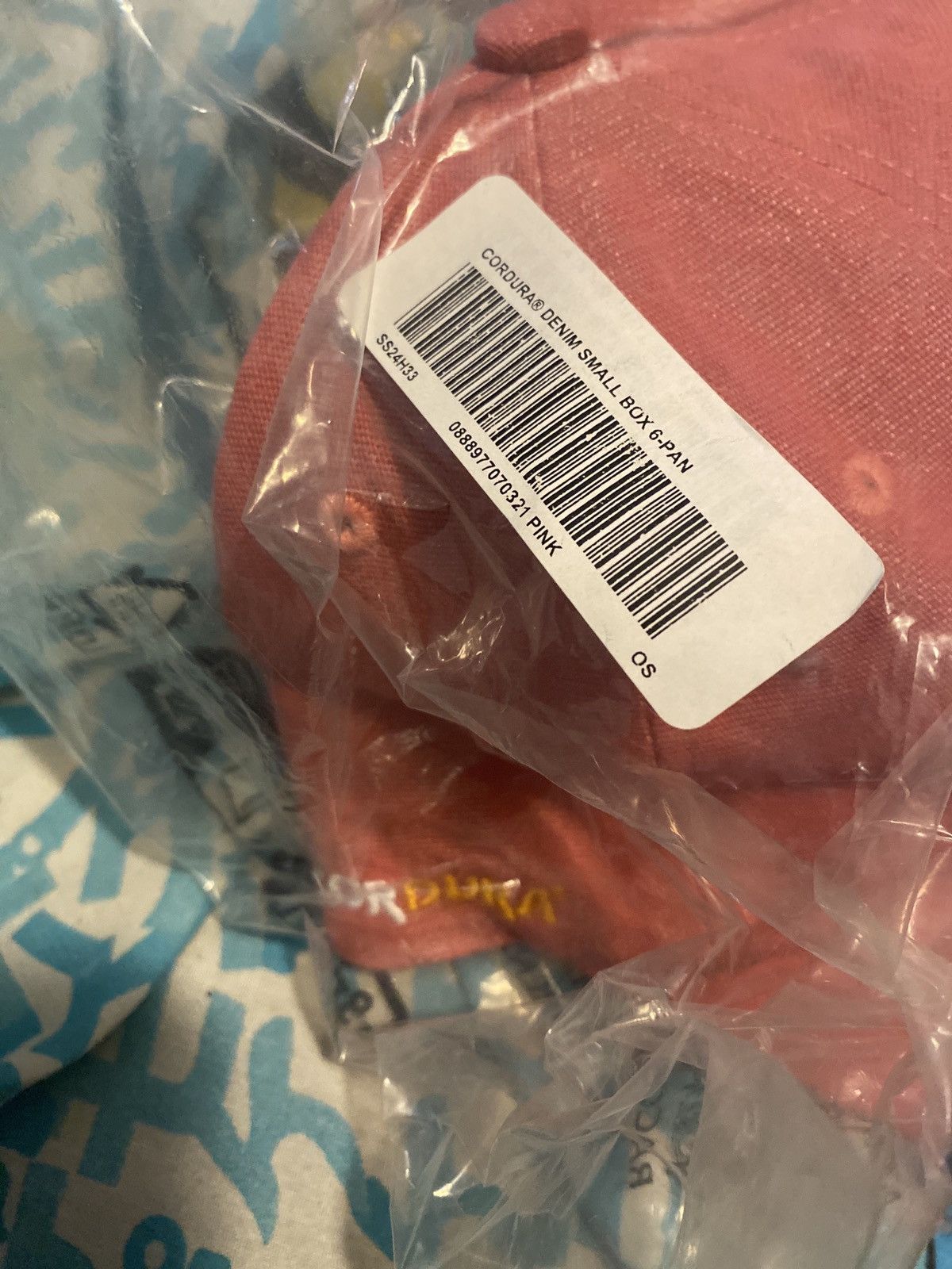 Supreme Supreme Cordura Denim Small Box 6-Panel Pink Size ONE SIZE - 5 Thumbnail