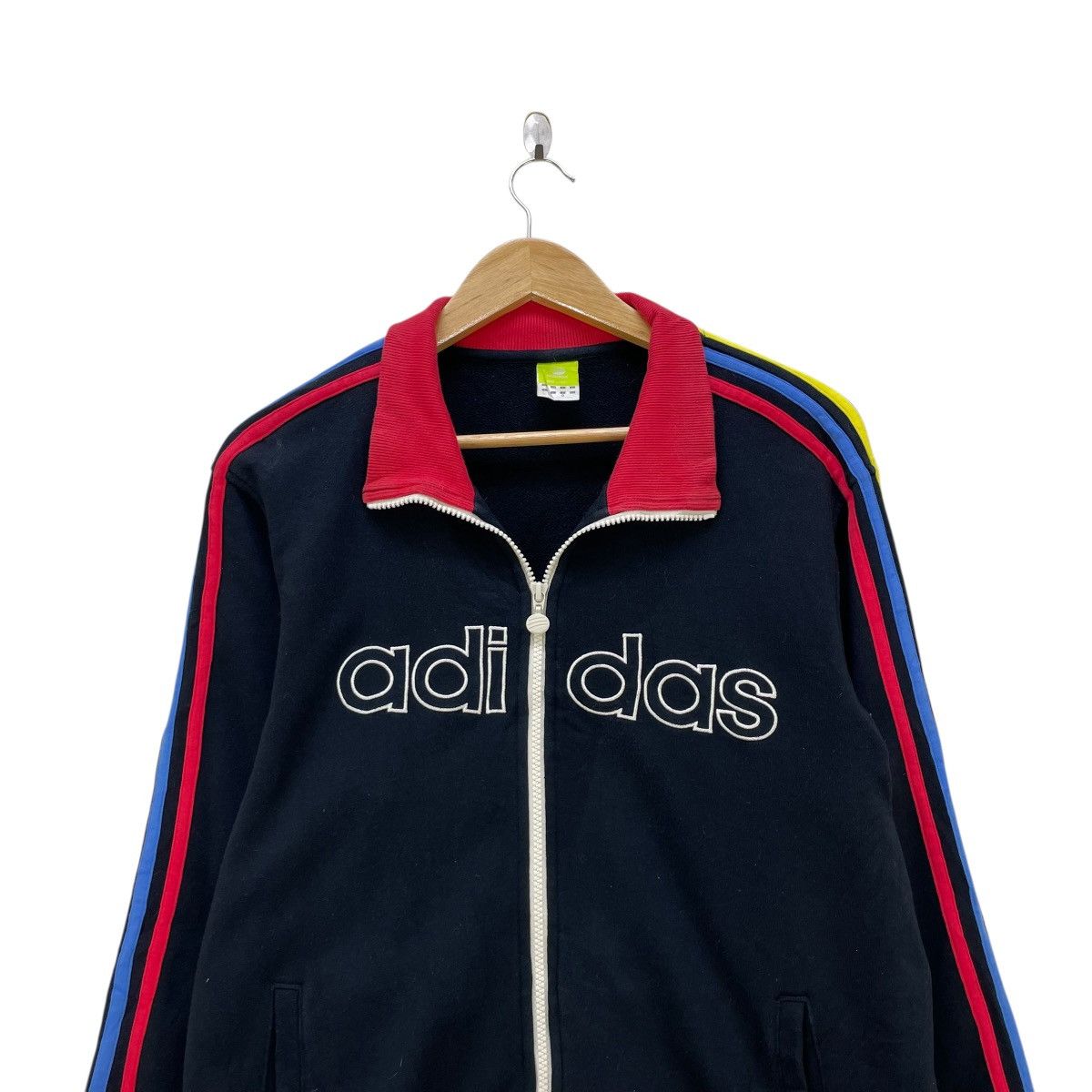 Adidas 💥Vintage Adidas Spellout Big Logo Zip Up Size US M / EU 48-50 / 2 - 3 Thumbnail