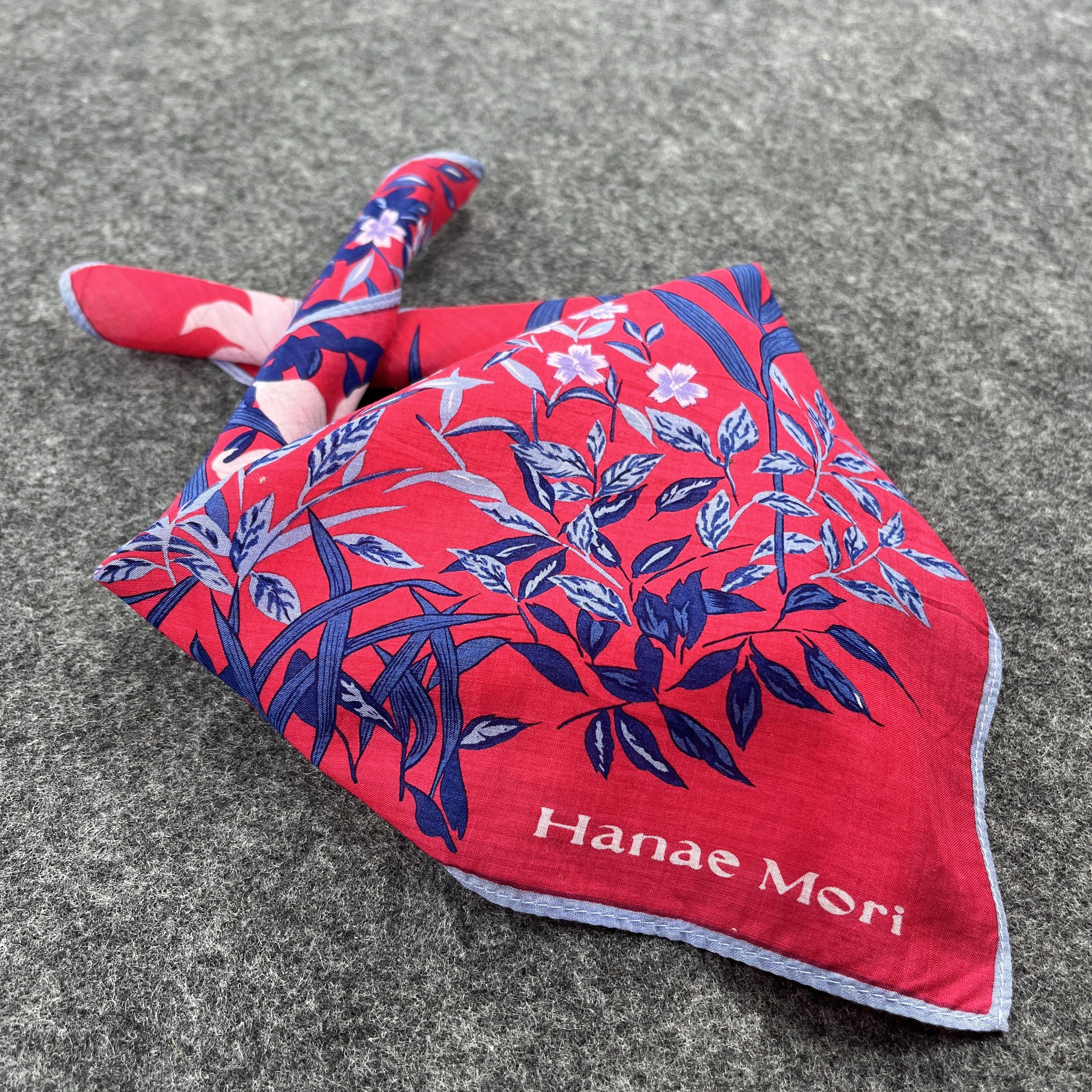 Japanese Brand Vintage Hanae Mori Bandana / Handkerchief / Neckerchief B024 Size ONE SIZE - 2 Thumbnail