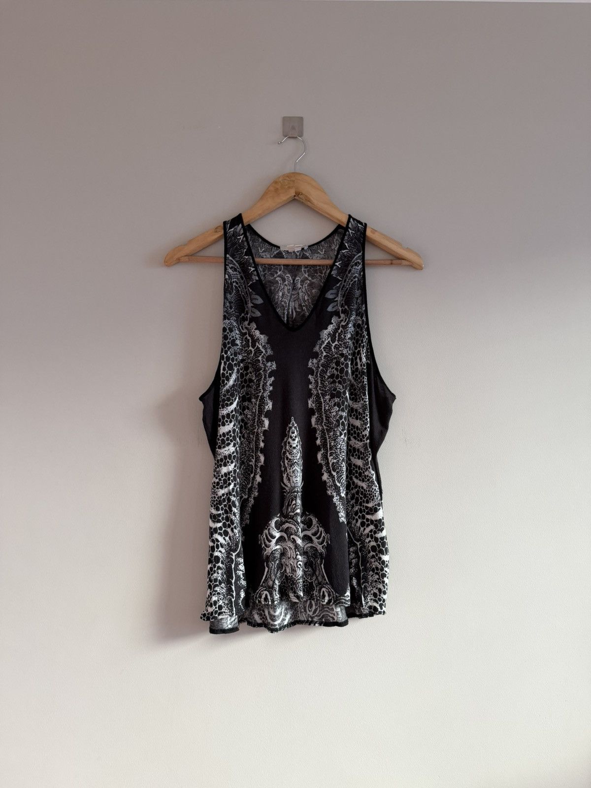 Helmut Lang Vintage Archive Helmut Lang Sheer Printed Tank Top Size S / US 4 / IT 40 - 1 Thumbnail