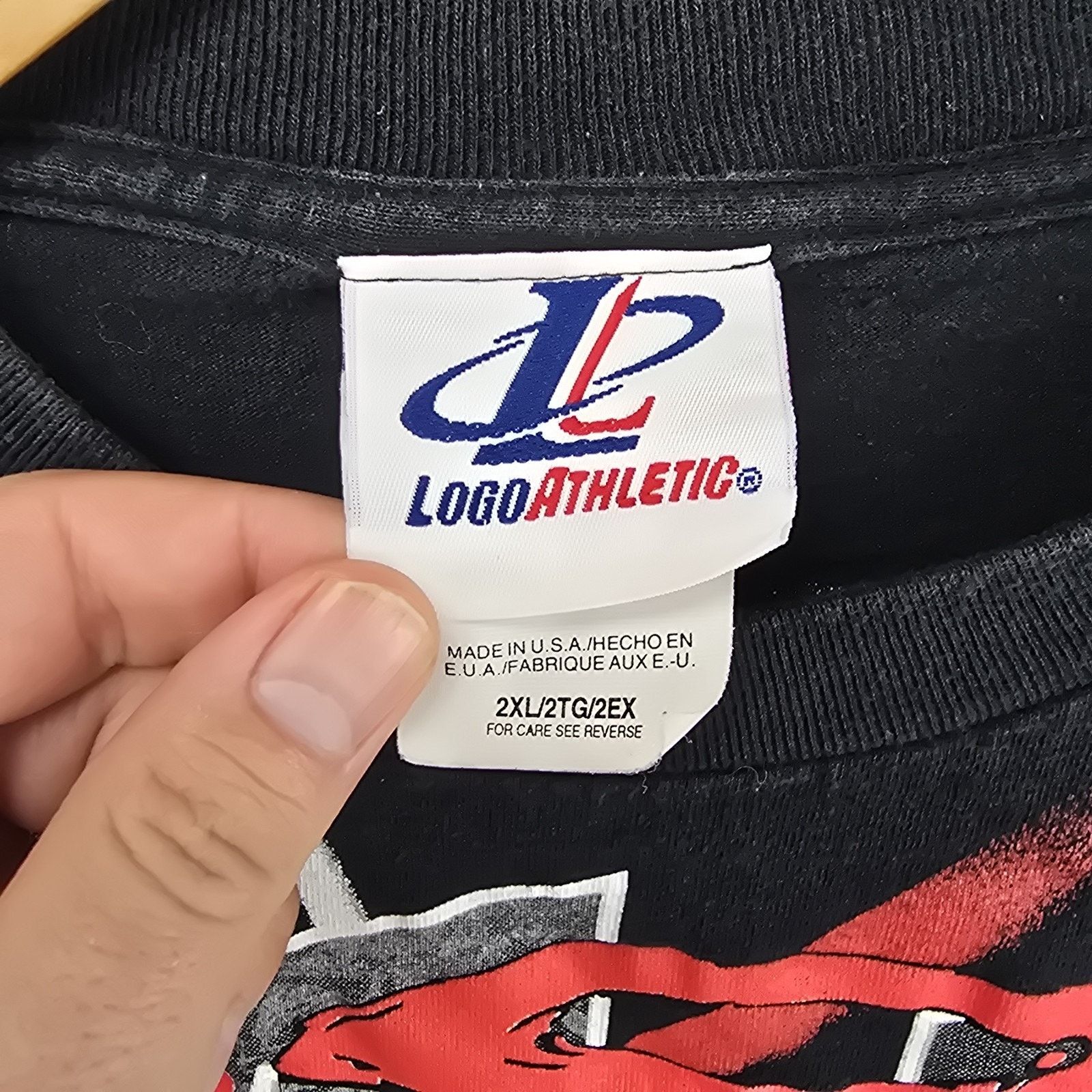 Logo Athletic Vintage Joe Amato Logo Athletic Shirt XXL NHRA AOP 90s Size US XXL / EU 58 / 5 - 4 Thumbnail