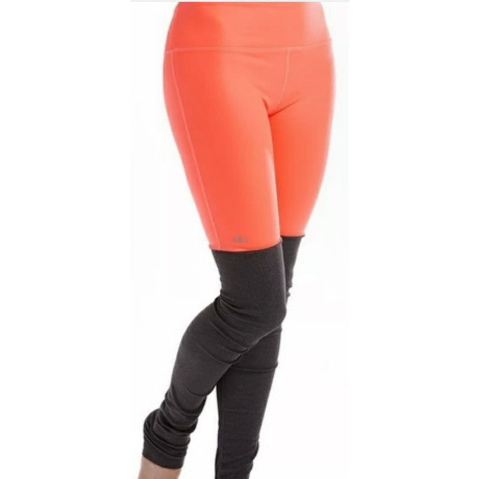 Alo NWT-Women's ALO Yoga Leggings-Orange/Gray Size XXS Size 25" / US 0 / IT 36 - 1 Thumbnail