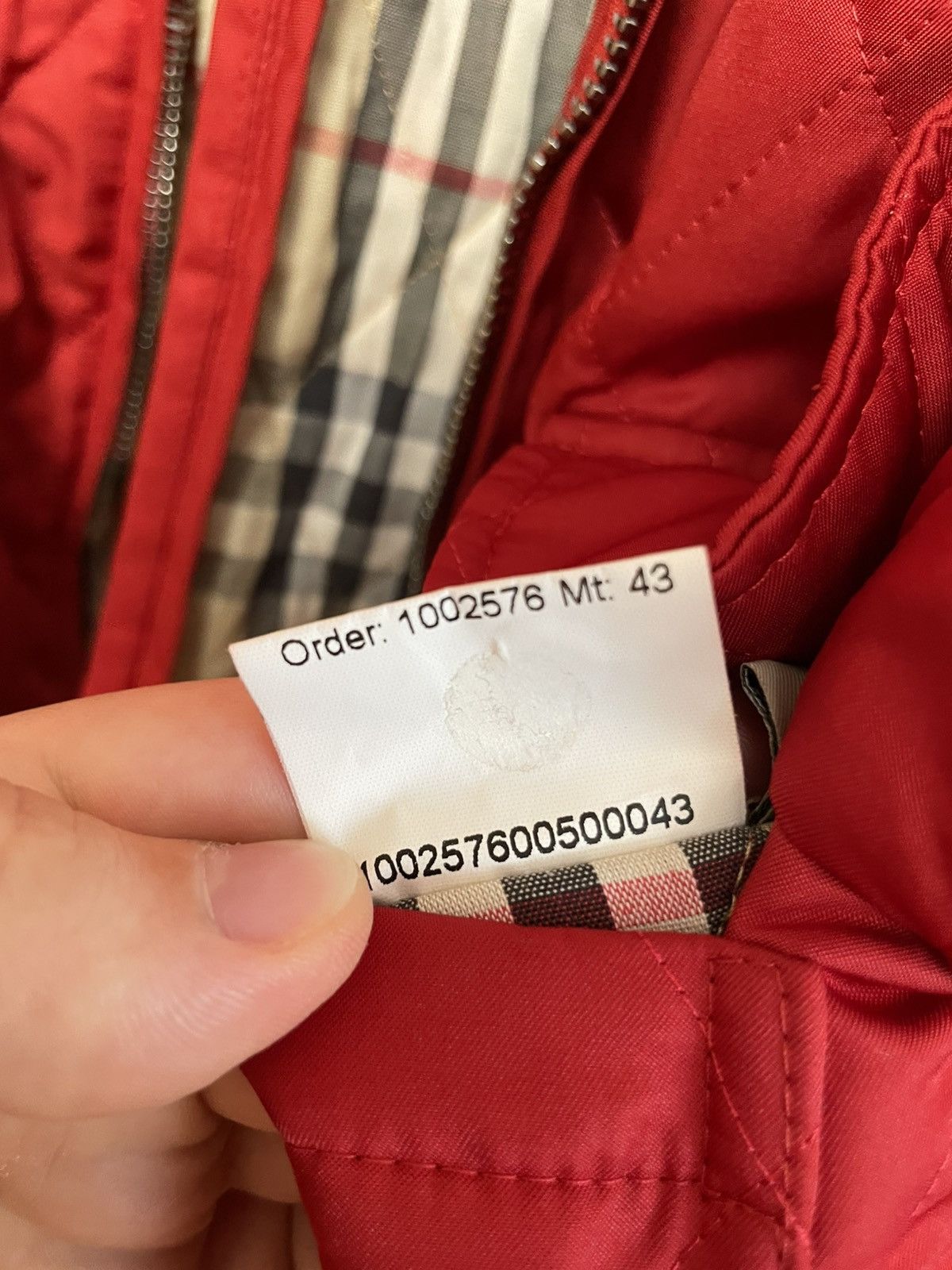 Burberry Burberry London Quilted Women’s Red Jacket - Size L Size L / US 10 / IT 46 - 7 Thumbnail