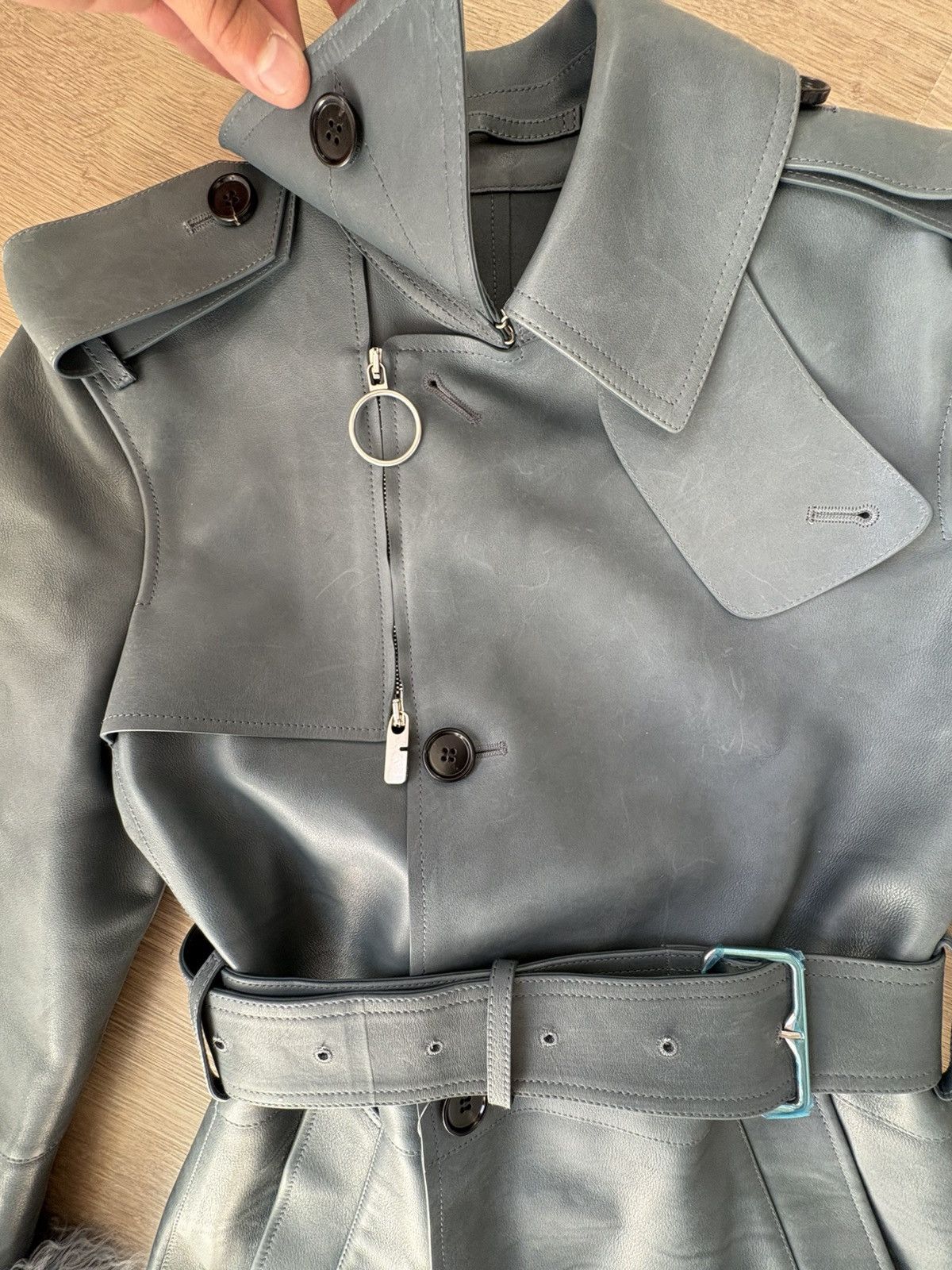 Burberry Burberry leather trench jacket Size M / US 6-8 / IT 42-44 - 6 Thumbnail