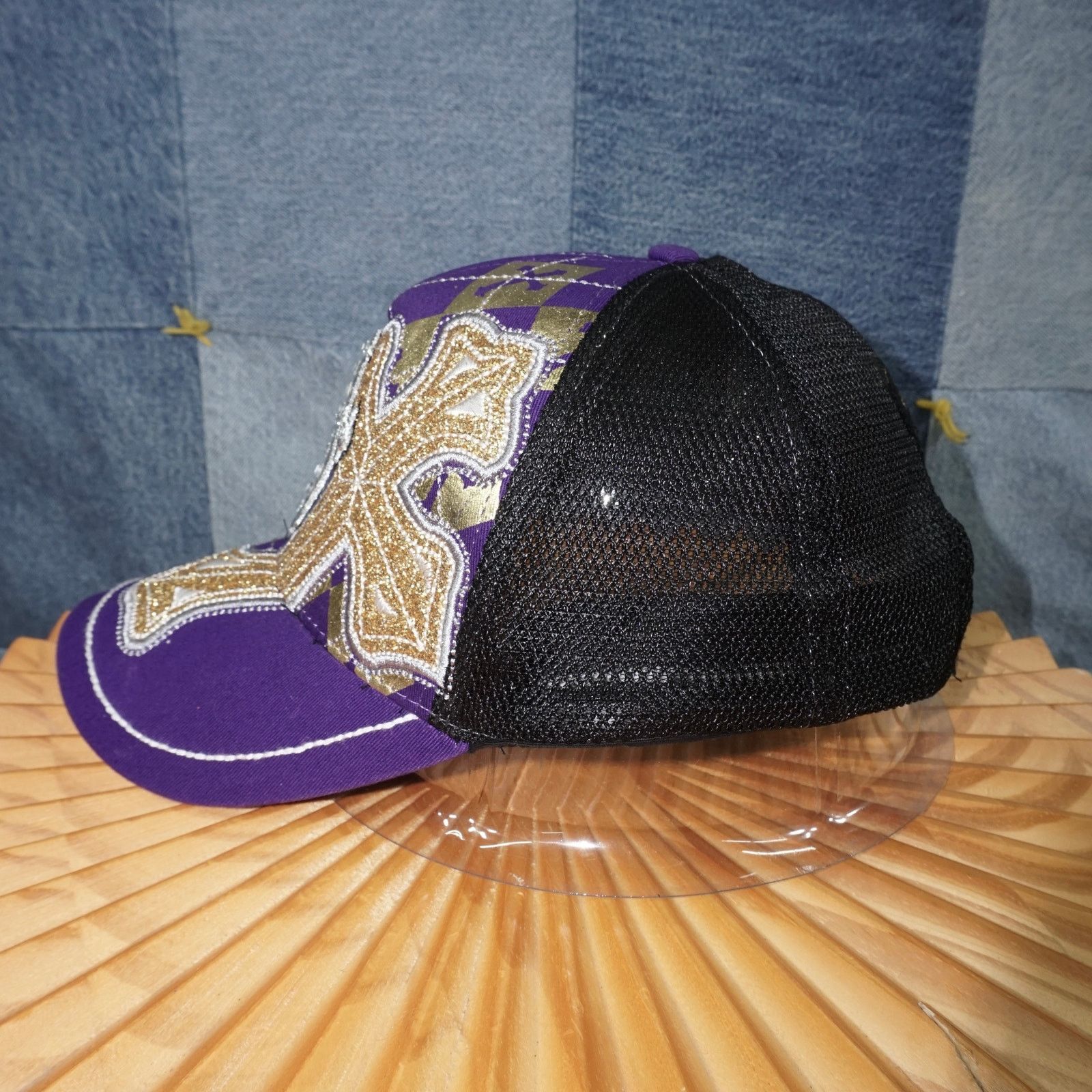 Vintage OSFA - Vintage / Y2K KB ethos plaid grunge cross 2000s hat Size ONE SIZE - 2 Thumbnail