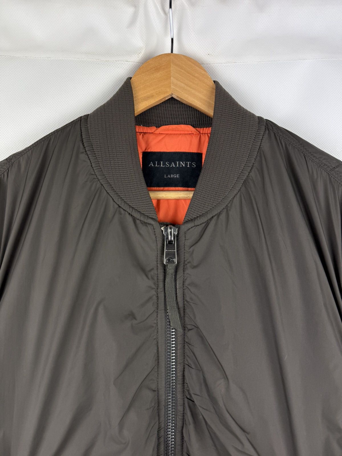 Allsaints Allsaints Tolbert Men’s Nylon MA-1 Style Bomber Jacket Size US L / EU 52-54 / 3 - 6 Thumbnail