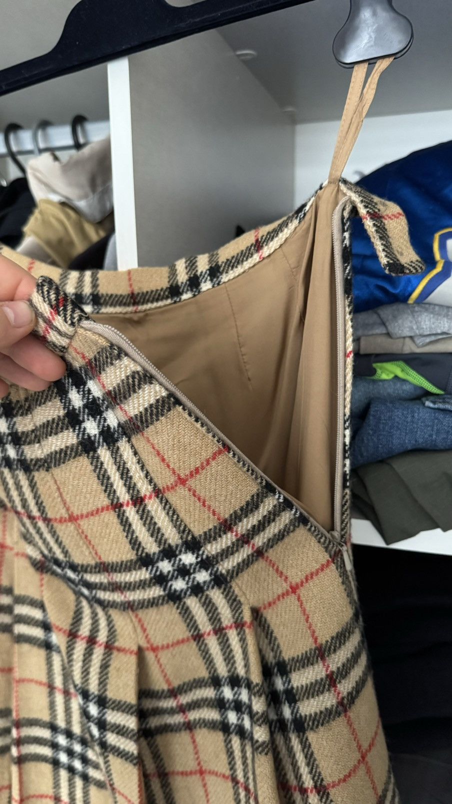Burberry × Vintage 90s Vintage Burberrys skirt 100% wool Size 25" / US 0 / IT 36 - 7 Thumbnail