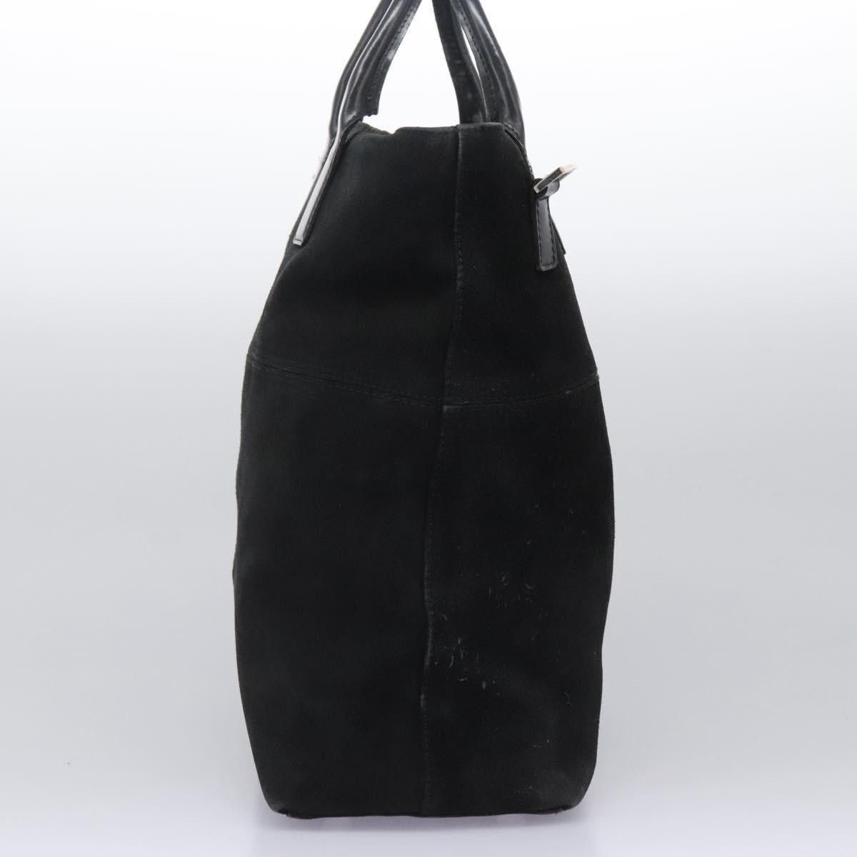 Gucci GUCCI Hand Bag Suede Black Silver Size ONE SIZE - 4 Thumbnail