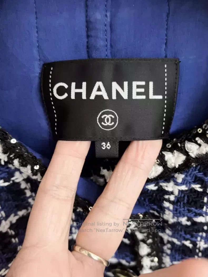 Chanel Chanel 23p blue checkered jacket Size XS / US 0-2 / IT 36-38 - 2 Thumbnail