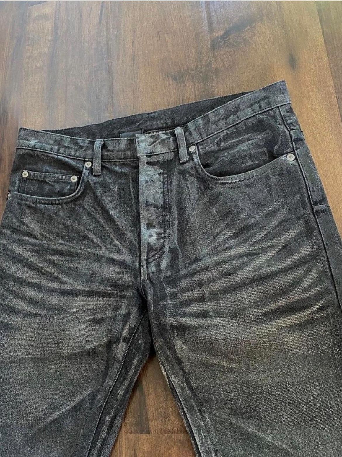 Dior × Hedi Slimane Dior AW03 Hedi Slimane Luster wax Denim Size US 29 - 3 Thumbnail