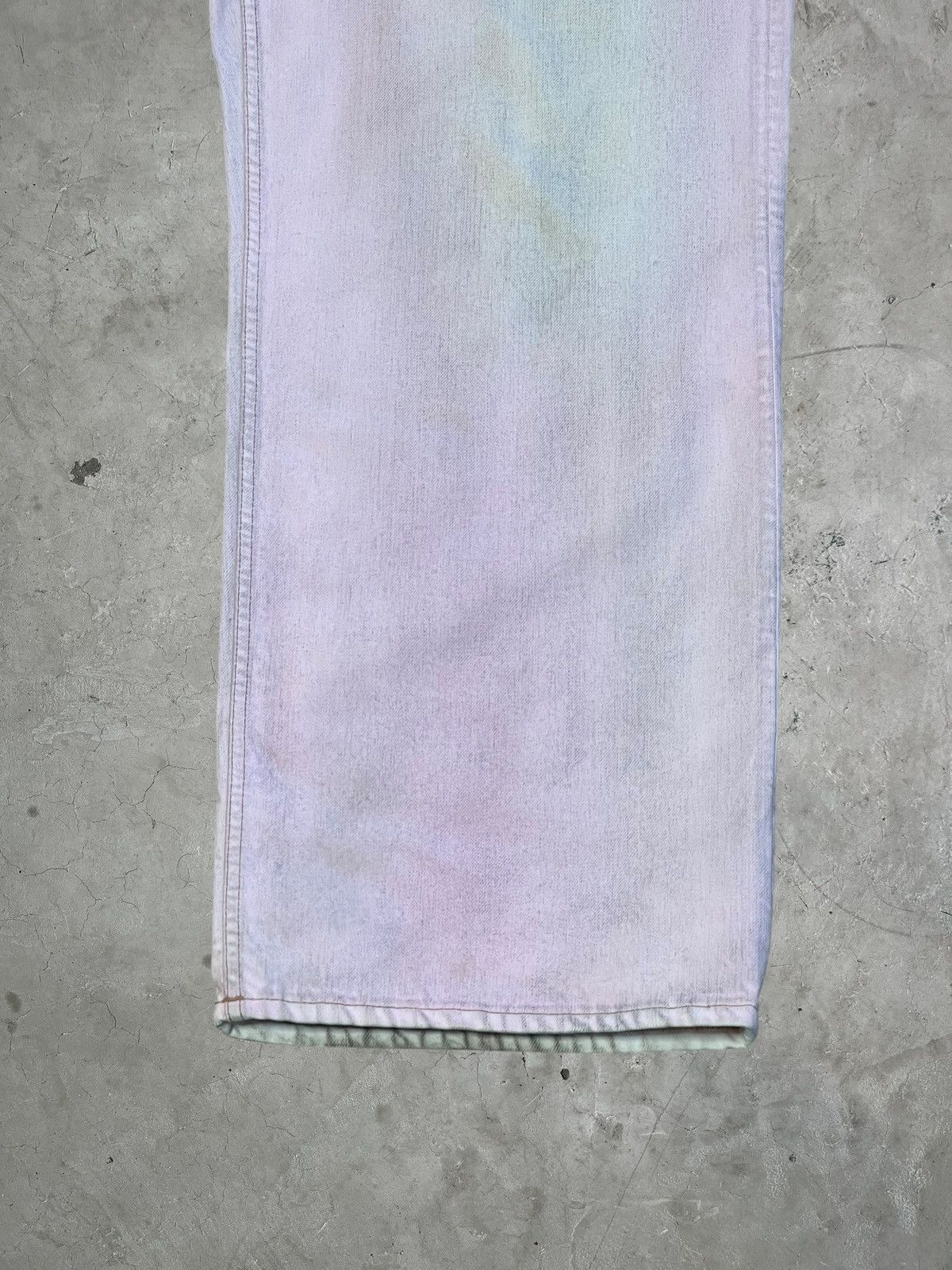 Acne Studios Acne Studios Pink Waxed Baggy Denims Size US 34 / EU 50 - 5 Thumbnail