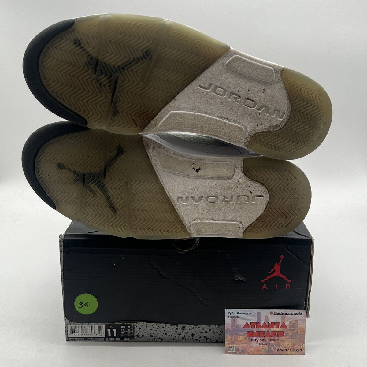 Jordan Brand Air Jordan 5 metallic white Size US 11 / EU 44 - 8 Thumbnail