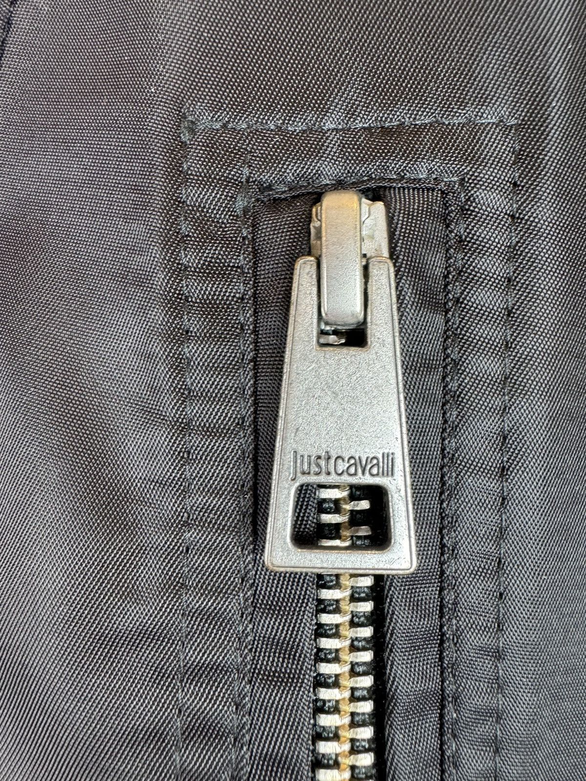 Just Cavalli Just Roberto Cavalli nylon black bomber jacket car coat M Size US M / EU 48-50 / 2 - 8 Thumbnail