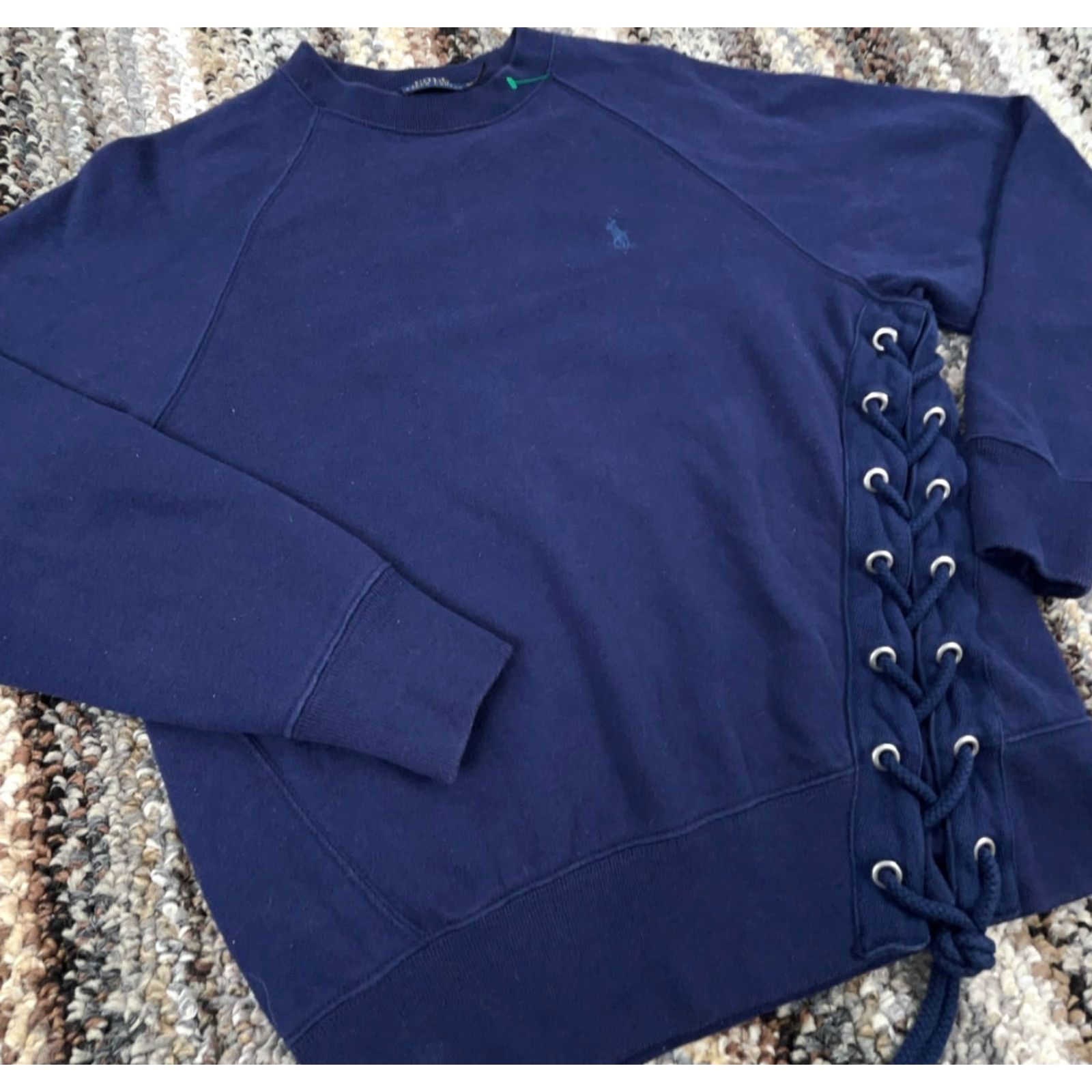 Polo Ralph Lauren Polo Ralph Lauren Sweatshirt Women XS Blue Crew Neck Fleece Pullover Regular Fit Classic Size XS / US 0-2 / IT 36-38 - 4 Thumbnail
