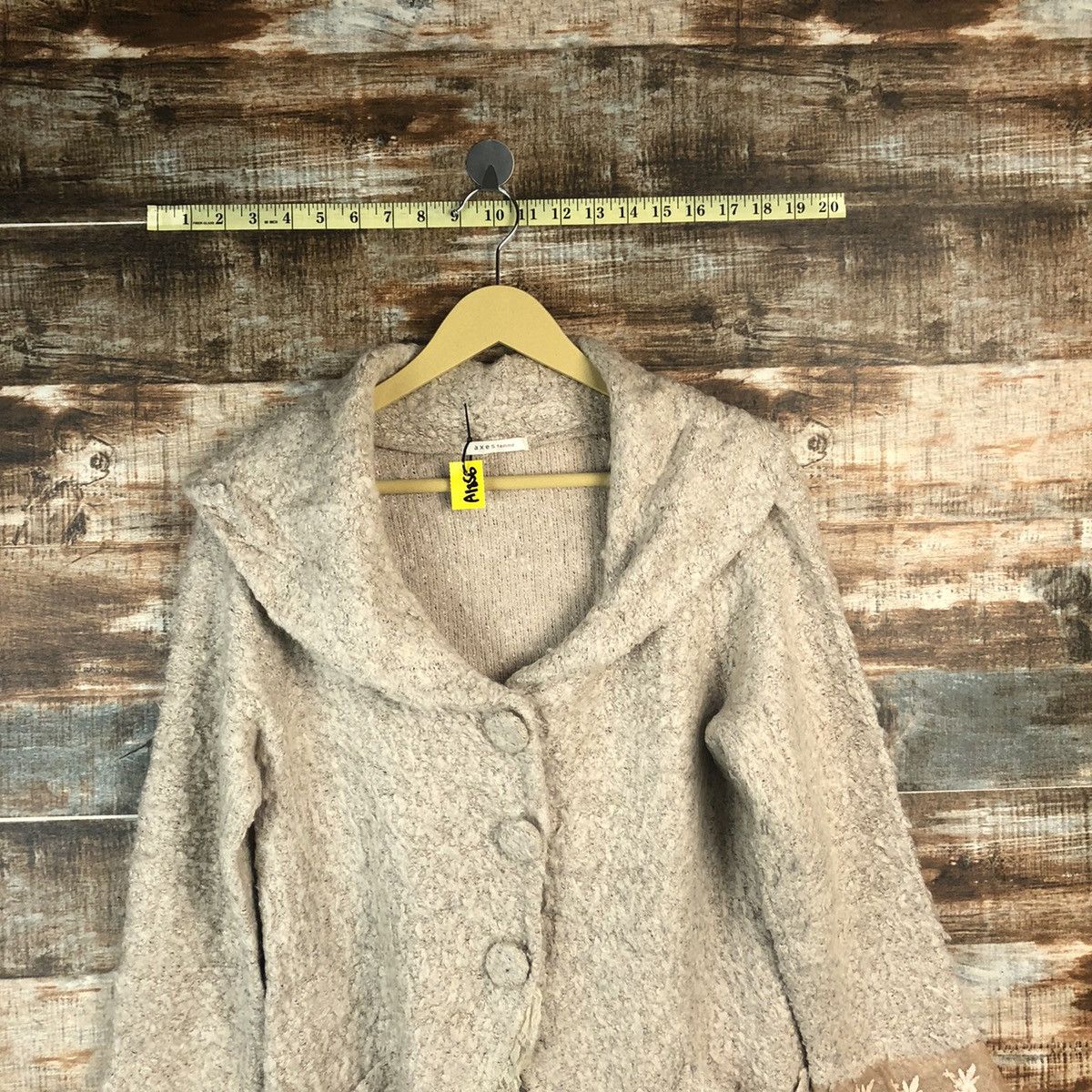 Homespun Knitwear Axes Femme Brown Cardigan Knitwear #A1856 Size S / US 4 / IT 40 - 2 Thumbnail