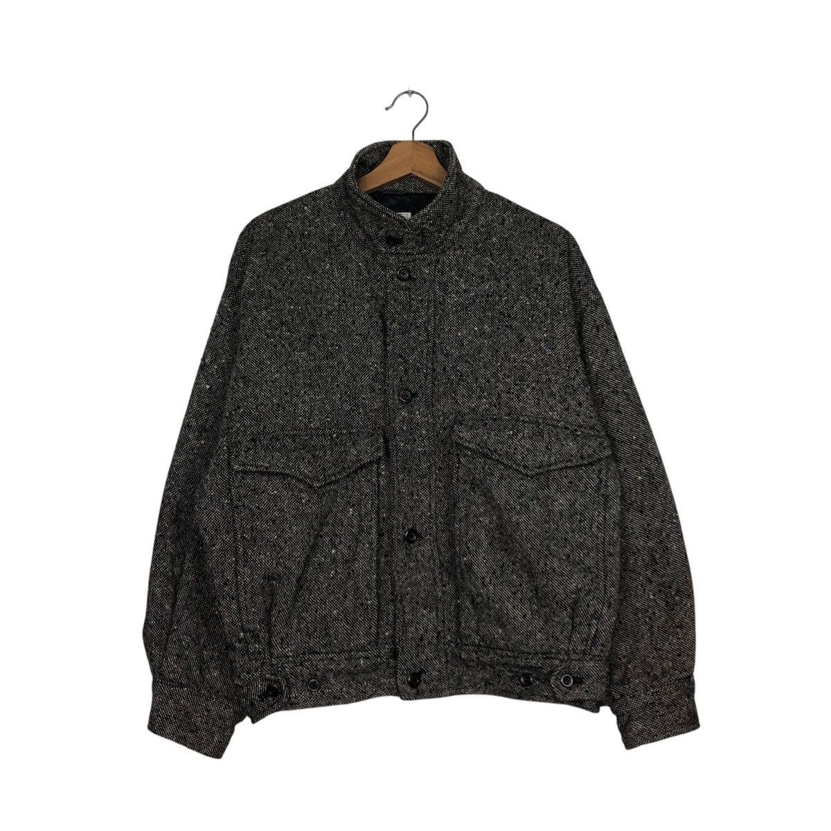 Japanese Brand 📌Vintage Wool Herringbone Bomber Jacket Issey Miyake Size US M / EU 48-50 / 2 - 2 Thumbnail