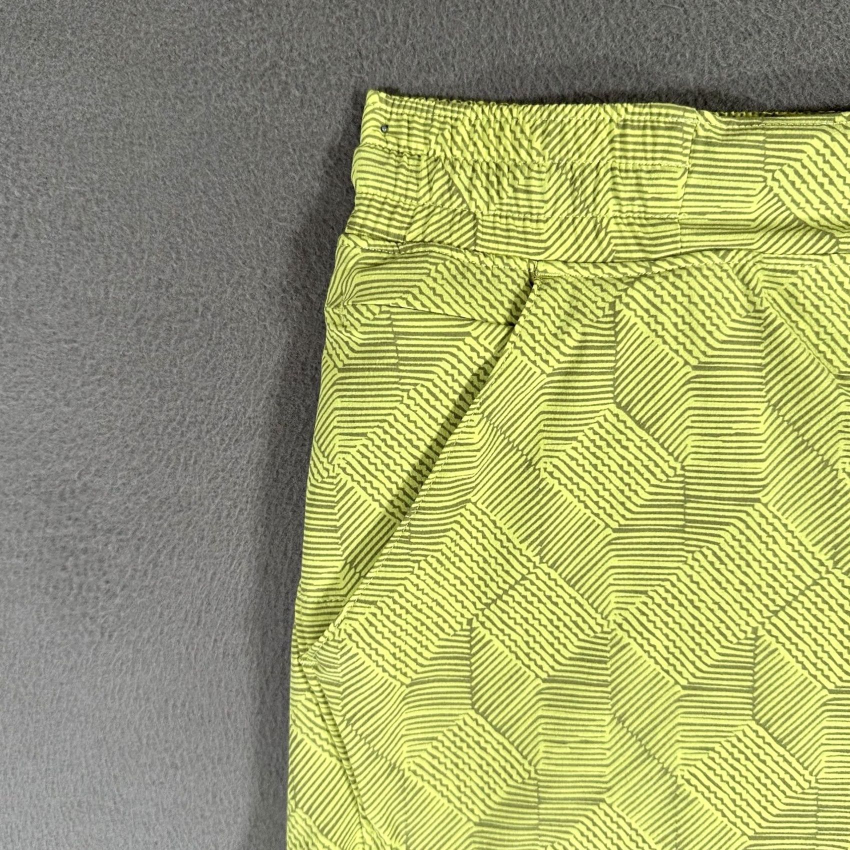 Vintage Backcountry Pecos Shorts Swim Mens 2XL Neon Yellow Geometric Drawstring Water Size US 39 - 5 Thumbnail