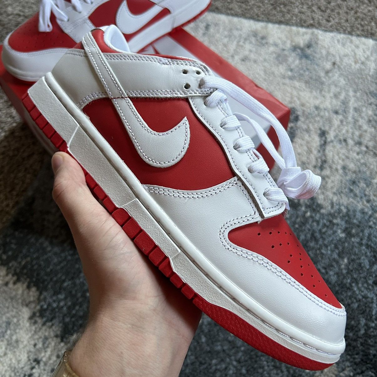 Nike DD1391-600 DUNK LOW CHAMPiONSHiP RED 1985 BRiGHT SCARLET Size US 9.5 / EU 42-43 - 2 Thumbnail