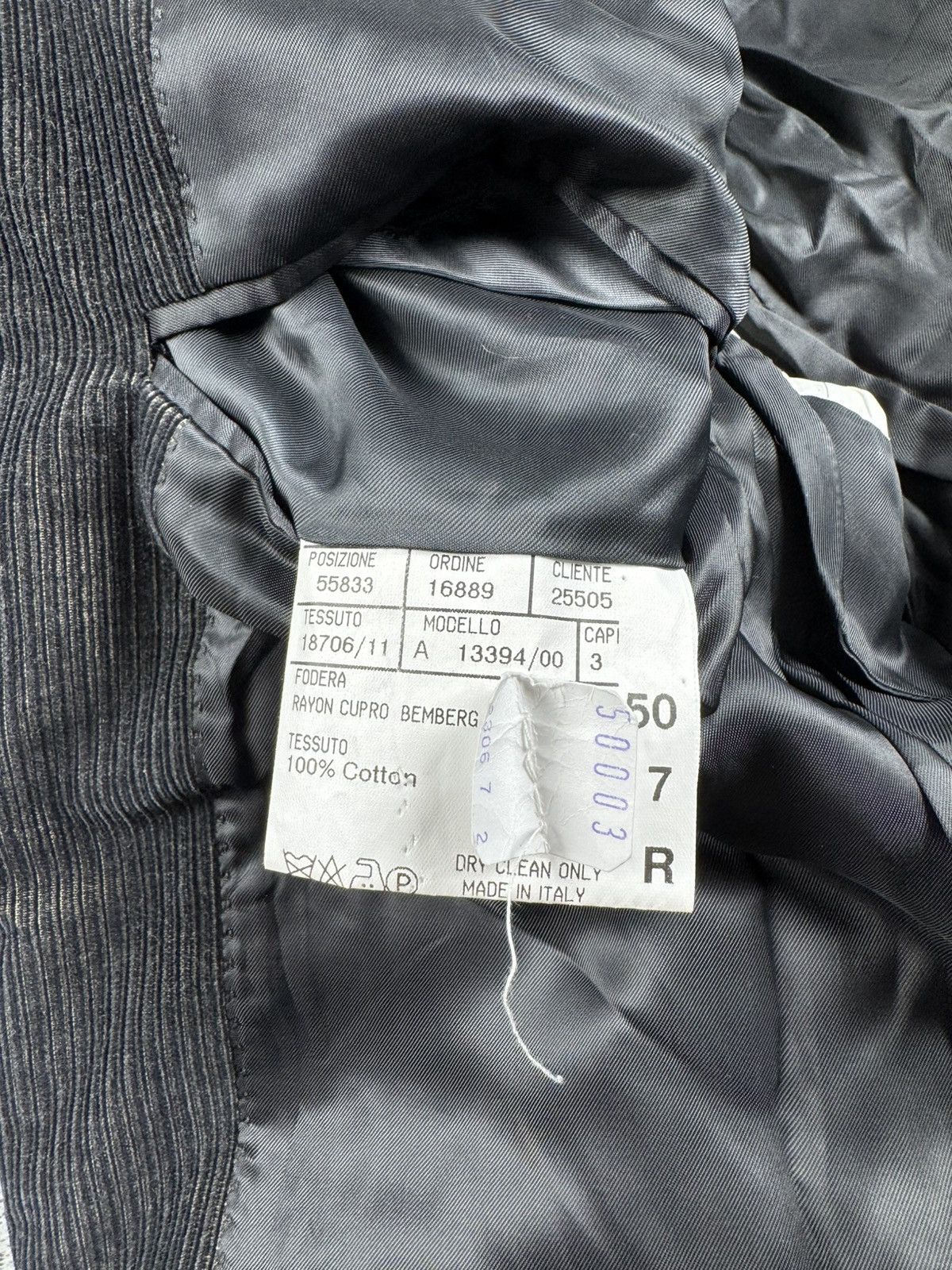 Canali CANALI Corduroy Velvet Classic 90S Blazer Suit Jacket Size 50R - 15 Thumbnail