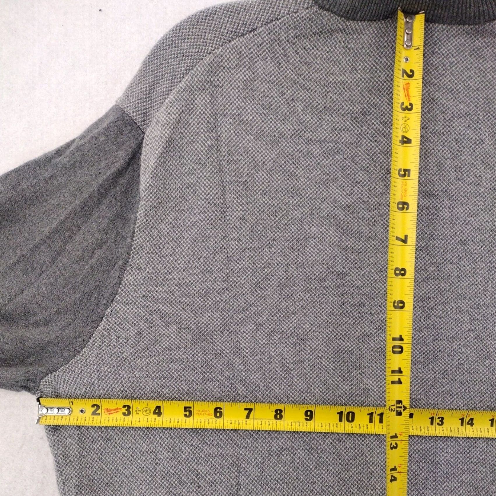 Jos. A. Bank Jos. A. Bank Sweater Mens XL Gray Cotton Cashmere 1/4 Zip Mock Neck Color Block Pullover Knit American Classic Outdoor Size US XL / EU 56 / 4 - 7 Thumbnail