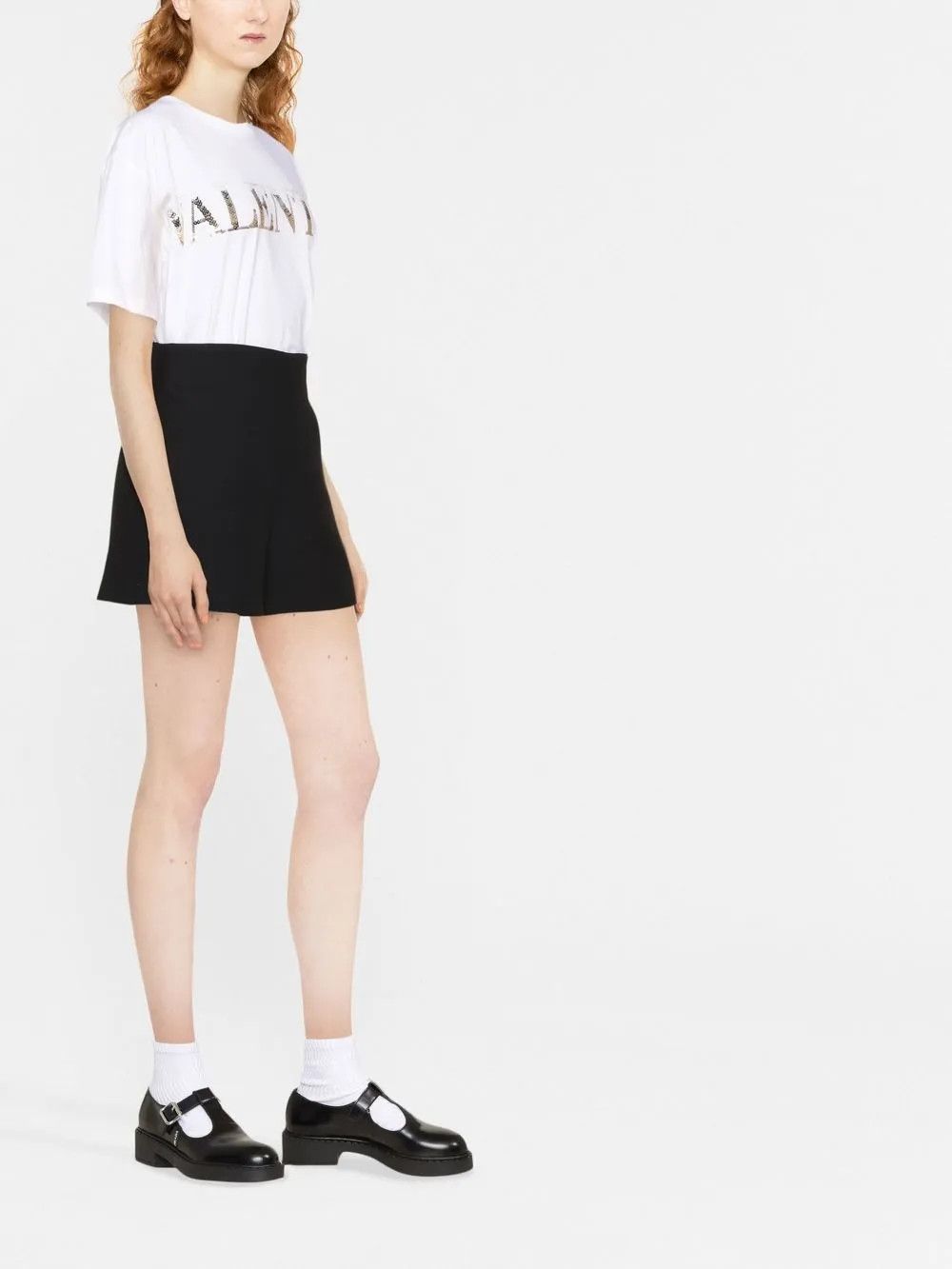 Valentino o1y0326 Logo T- Shirt in White Size S / US 4 / IT 40 - 3 Thumbnail