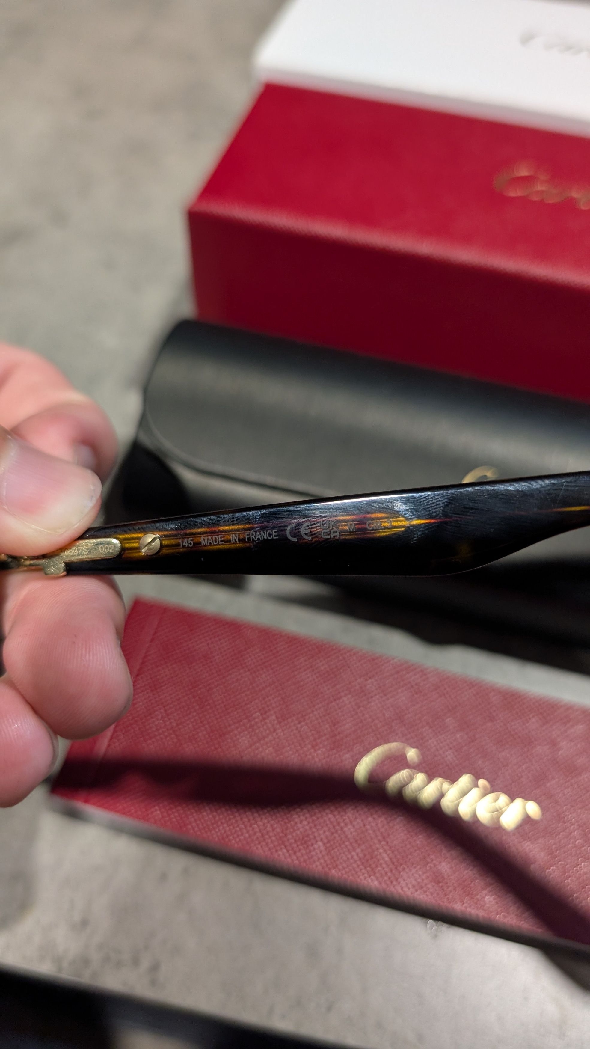 Cartier cartier glasses gold havana green Size 38 - 3 Thumbnail