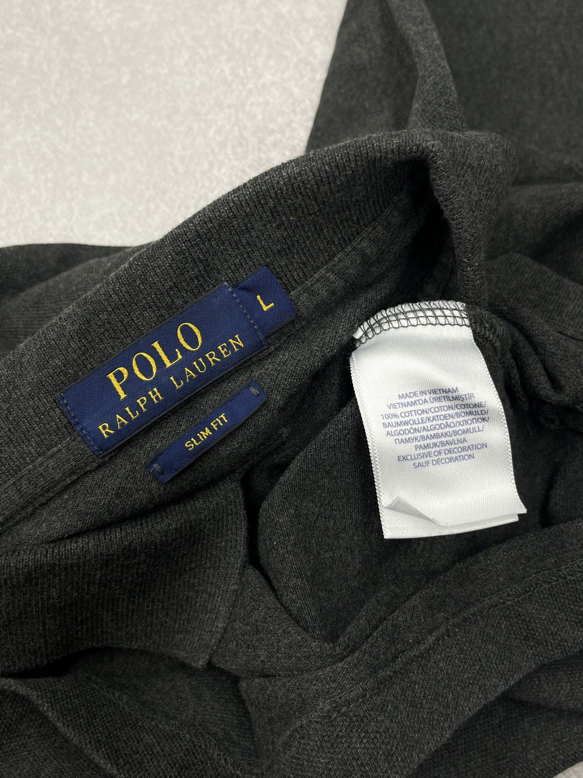 Polo Ralph Lauren × Rugby Ralph Lauren × Vintage Mens Polo Ralph Lauren Grey Rugby Polo Y2K Vintage Size L Size US L / EU 52-54 / 3 - 6 Thumbnail