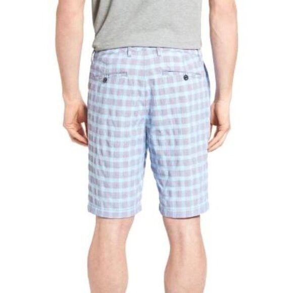 Tommy Bahama Tommy Bahama Mens Blue Checked Pockets Lightweight Long Golf Size US 28 / EU 44 - 3 Thumbnail