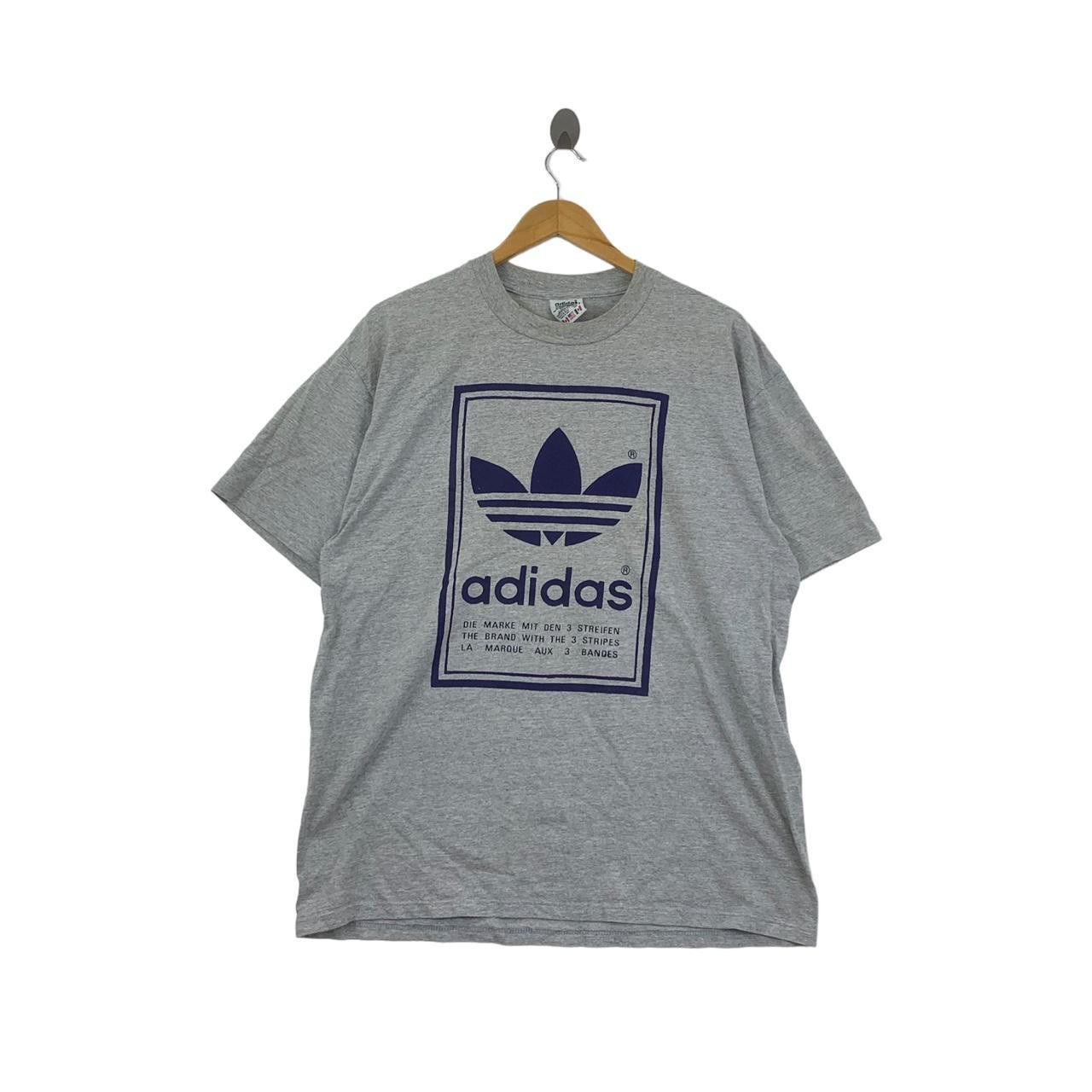 Vintage Vintage 90’ ADIDAS ORIGINALS TREFOIL Double Sided Tee Shirt Size US L / EU 52-54 / 3 - 1 Thumbnail