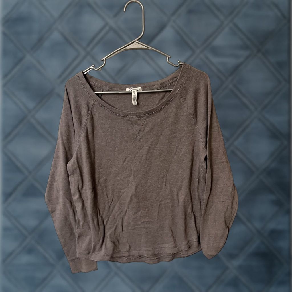 Aeropostale Aeropostale Women's Sweater Long Sleeve Knit Herringbone Gray XL Pullover Womens Size XL / US 12-14 / IT 48-50 - 1 Thumbnail