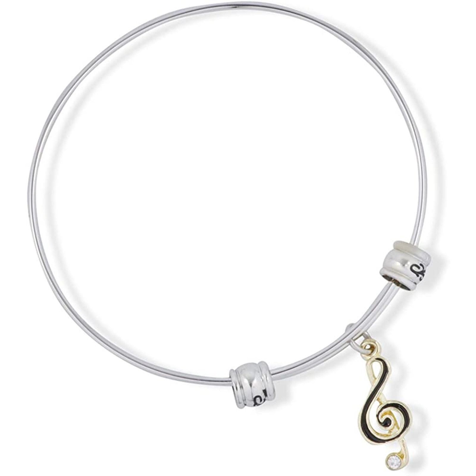 & Other Stories Treble Clef Music Symbol Charm Bangle Music Gift Musicians Size ONE SIZE - 1 Thumbnail