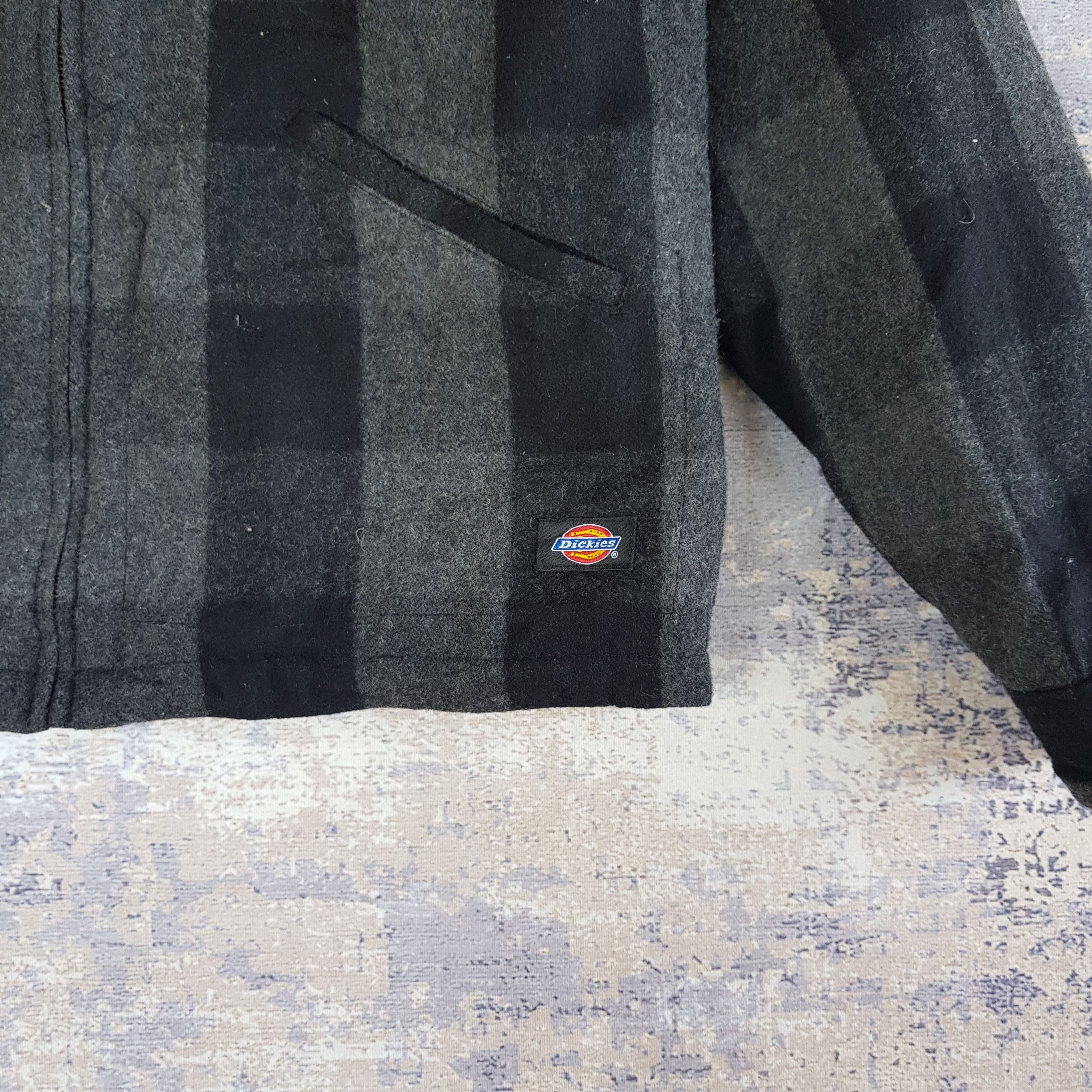 Dickies × Vintage Vintage Dickies Varsity Jacket Tartan Checkered Wool Jacket Size US M / EU 48-50 / 2 - 4 Thumbnail