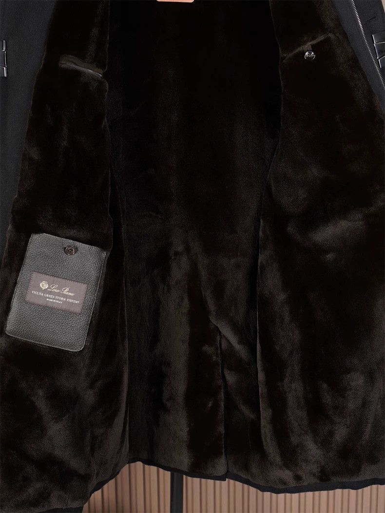 Loro Piana LORO PIANA Vicuna camel hair + mink fur lining black mediu Size US S / EU 44-46 / 1 - 4 Thumbnail