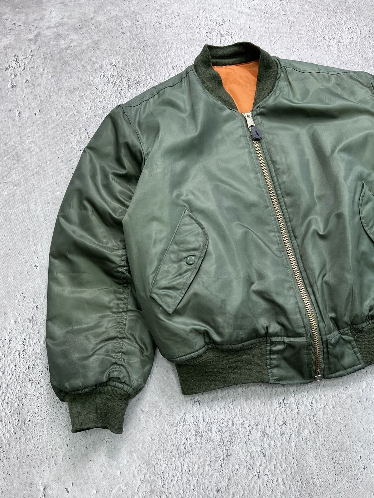 Vintage Vintage Flyer's Man Intermediate Ma-1 Bomber Jacket USA Size US M / EU 48-50 / 2 - 2 Thumbnail