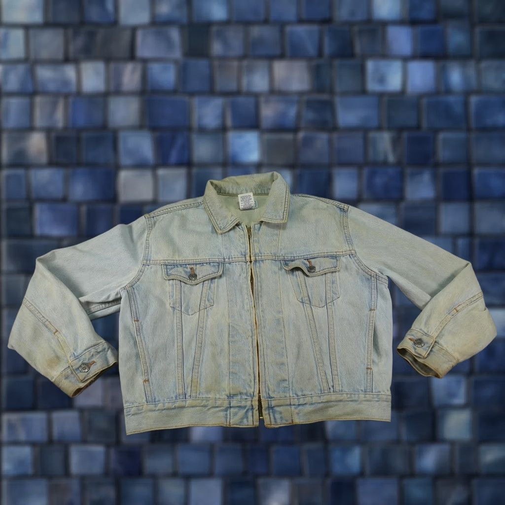 Vintage VINTAGE Arizona Jean Company Womens Denim Bomber Jacket M Blue 90s Trucker Casual Workwear Jacket Size M / US 6-8 / IT 42-44 - 1 Thumbnail