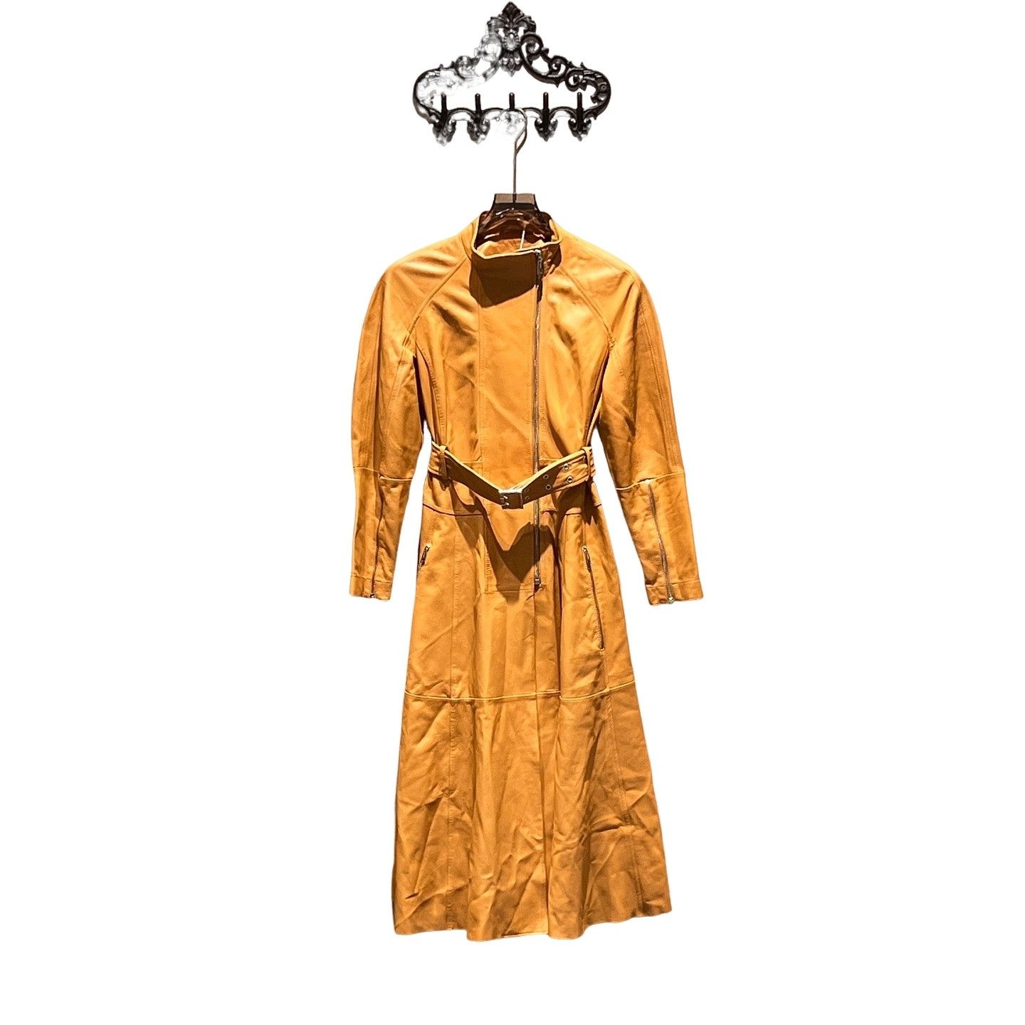 Sportmax Sportmax Lambskin Leather Trench Coat Size 36 Size XS / US 0-2 / IT 36-38 - 1 Thumbnail