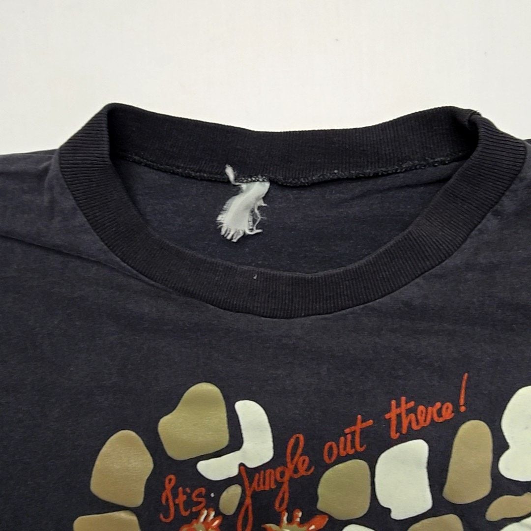 Vintage Vintage Jungle Giraffe Graphic Black 2XL Batwing Shirt 90s Size US XXL / EU 58 / 5 - 6 Thumbnail