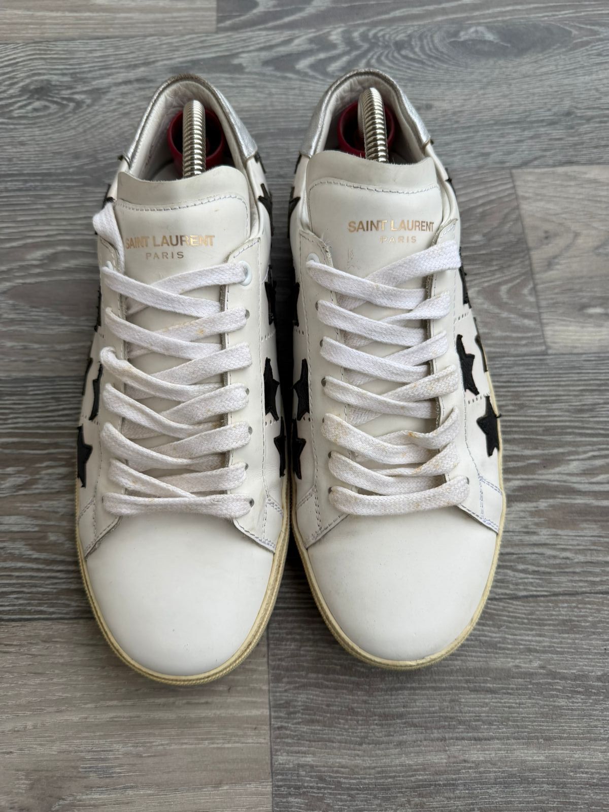 Saint Laurent Paris Saint Laurent SL/06 Black Star Patches Sneakers Sz 40 Size US 7 / EU 40 - 16 Thumbnail