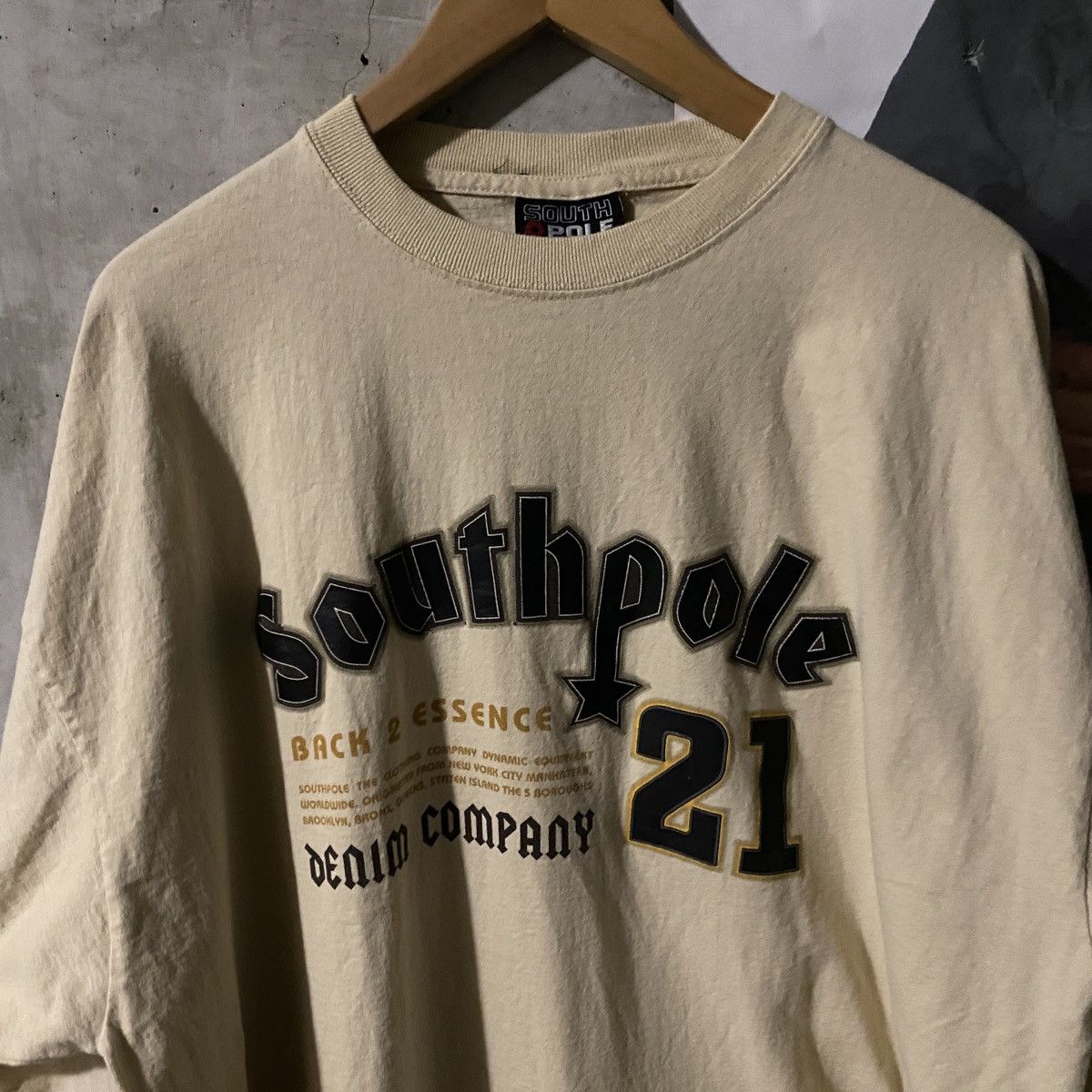 Vintage SouthPole 21 Cream Long Sleeve Shirt Size US XL / EU 56 / 4 - 2 Thumbnail