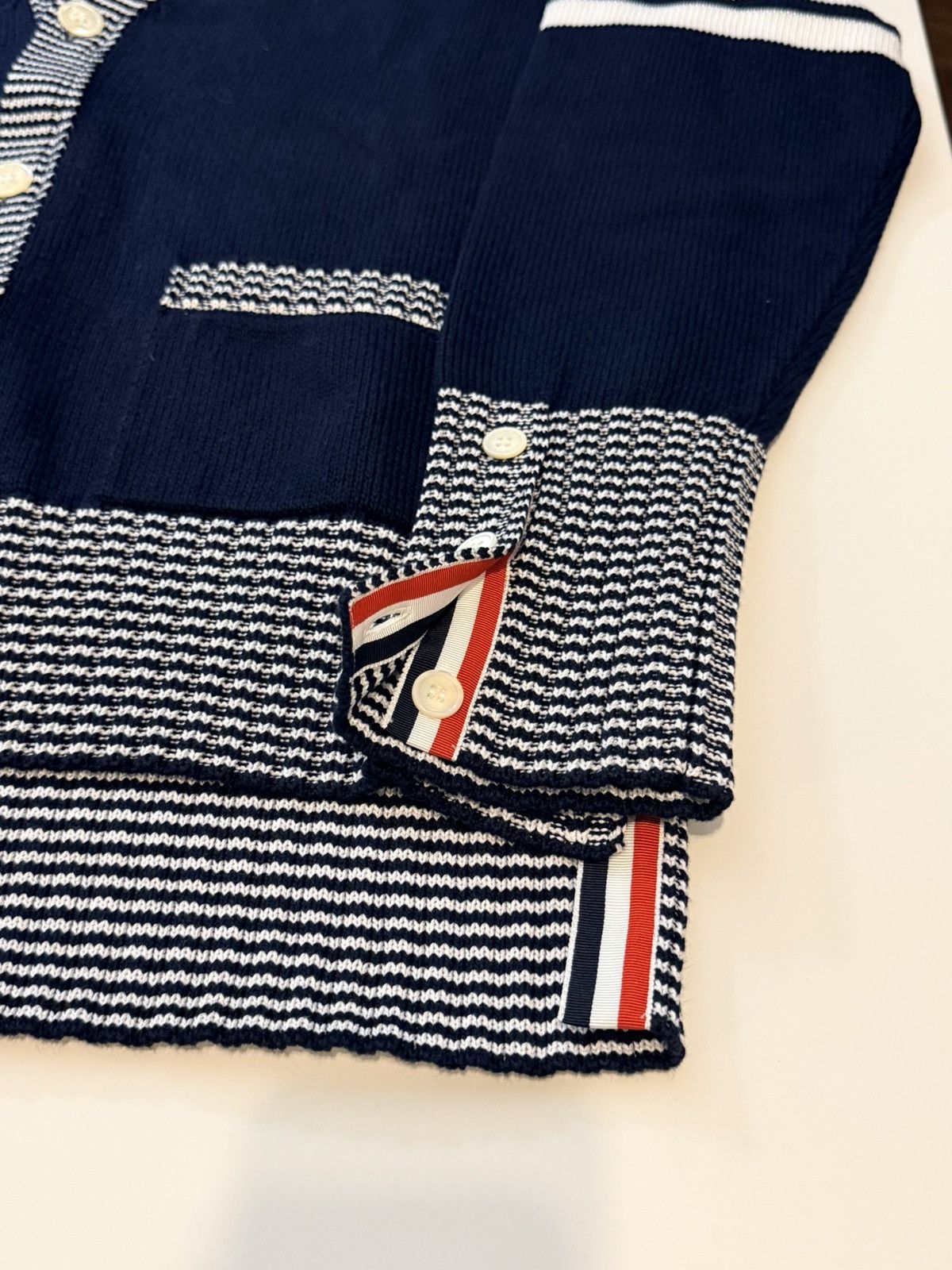 Thom Browne Thom Browne Men’s Hector Intarsia Cotton Cardigan Size US M / EU 48-50 / 2 - 8 Thumbnail