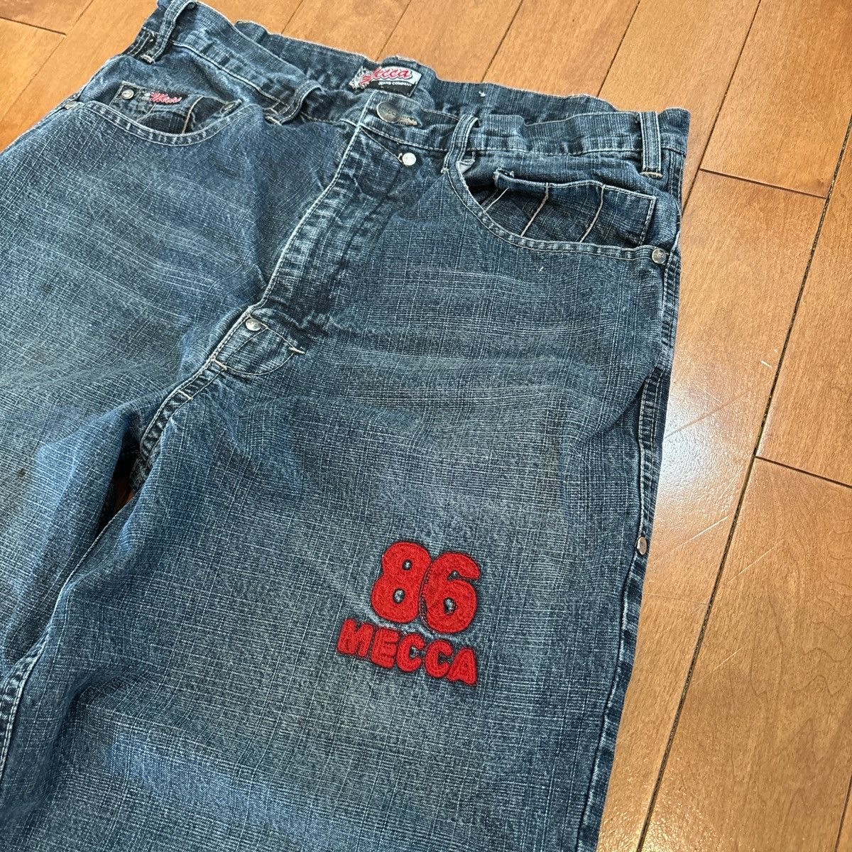 JNCO × Mecca × Vintage Y2K BAGGY MECCA JEANS Size US 34 / EU 50 - 6 Thumbnail