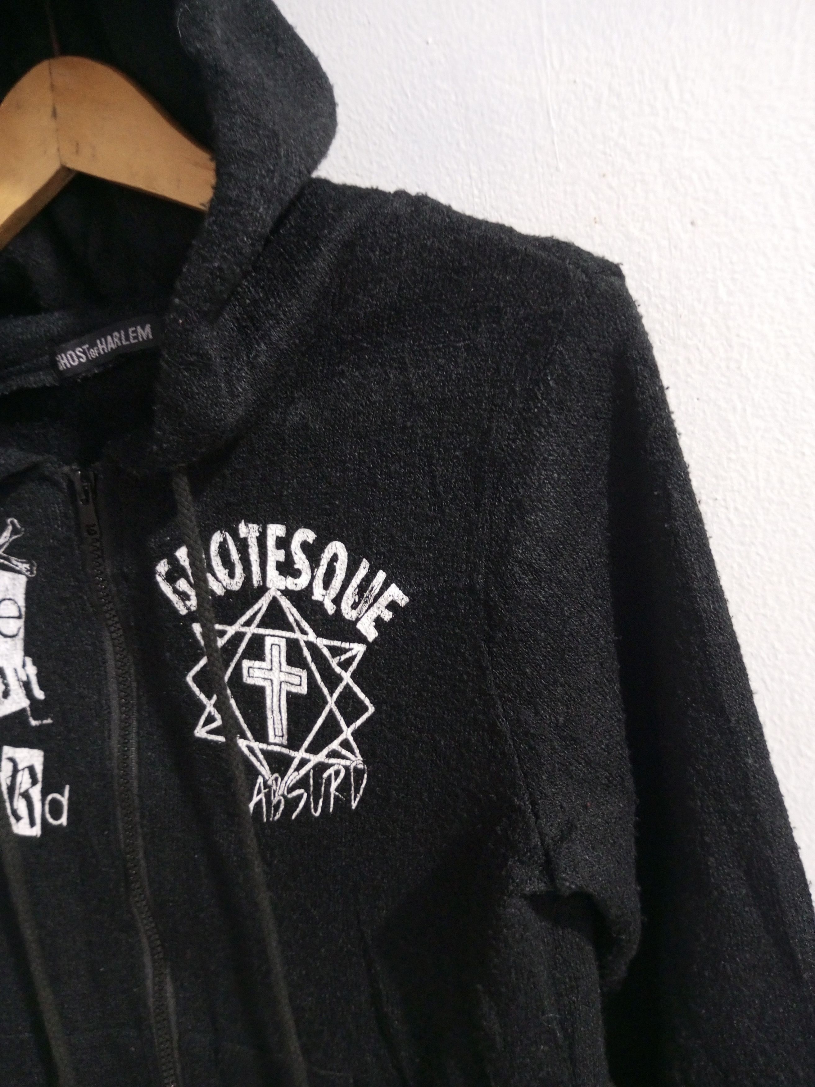 Japanese Brand Vintage Ghost of Harlem skull hoodie Size US M / EU 48-50 / 2 - 3 Thumbnail