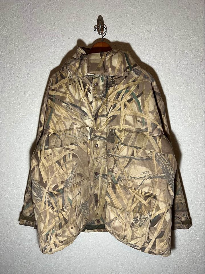 image of Cabelas Camo Outdoor Insulated Hunting Parka Jacket Mens 2Xl